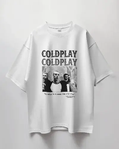 Premium Oversized Coldplay Concert T-Shirt - French Terry Cotton 240 GSM - YORD