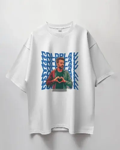 Premium Oversize Coldplay French Terry Cotton T-shirt - 240 GSM - YORD