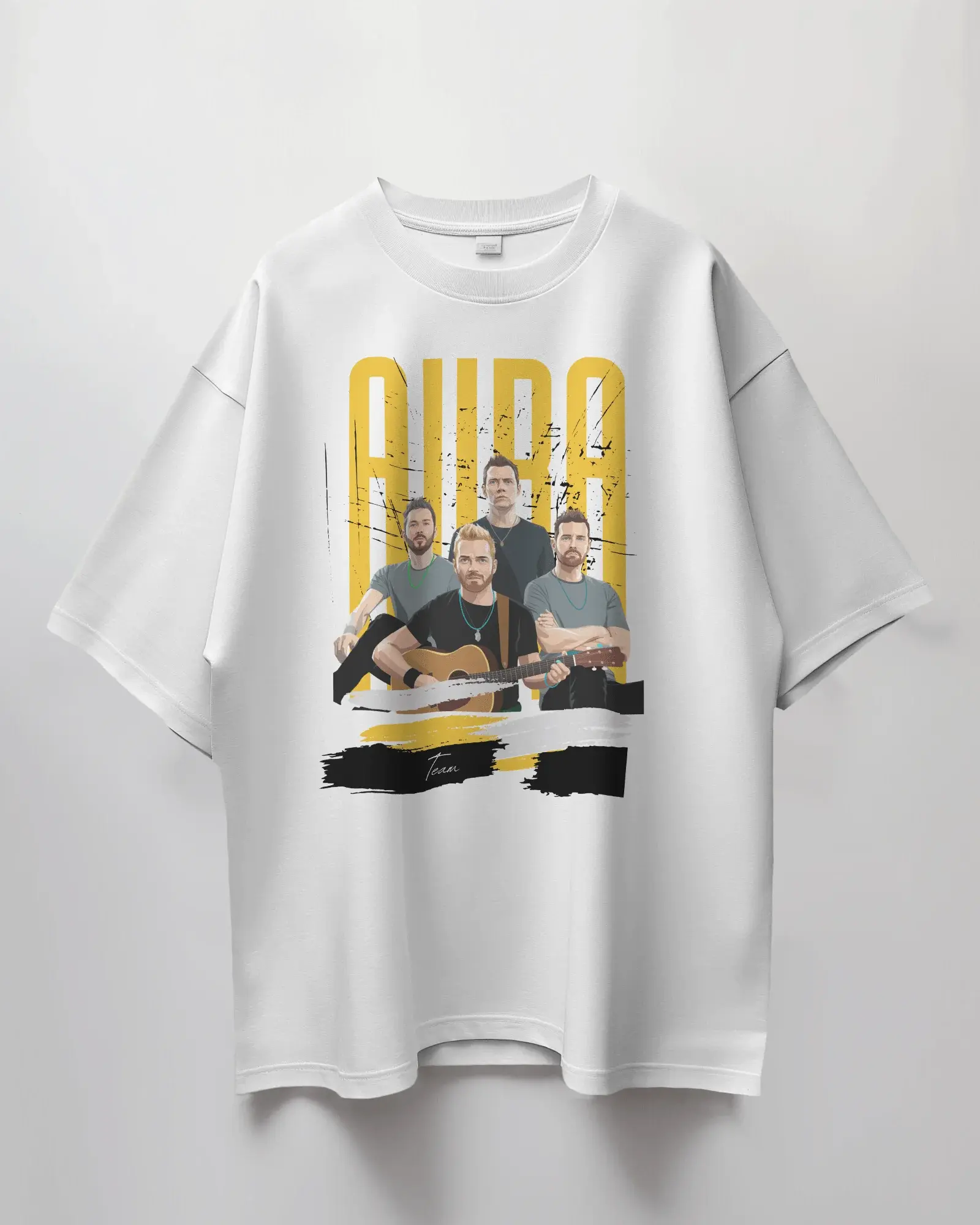 Coldplay Premium Oversized French Terry Cotton T-Shirt – 240 GSM Luxury Concert Wear - YORD