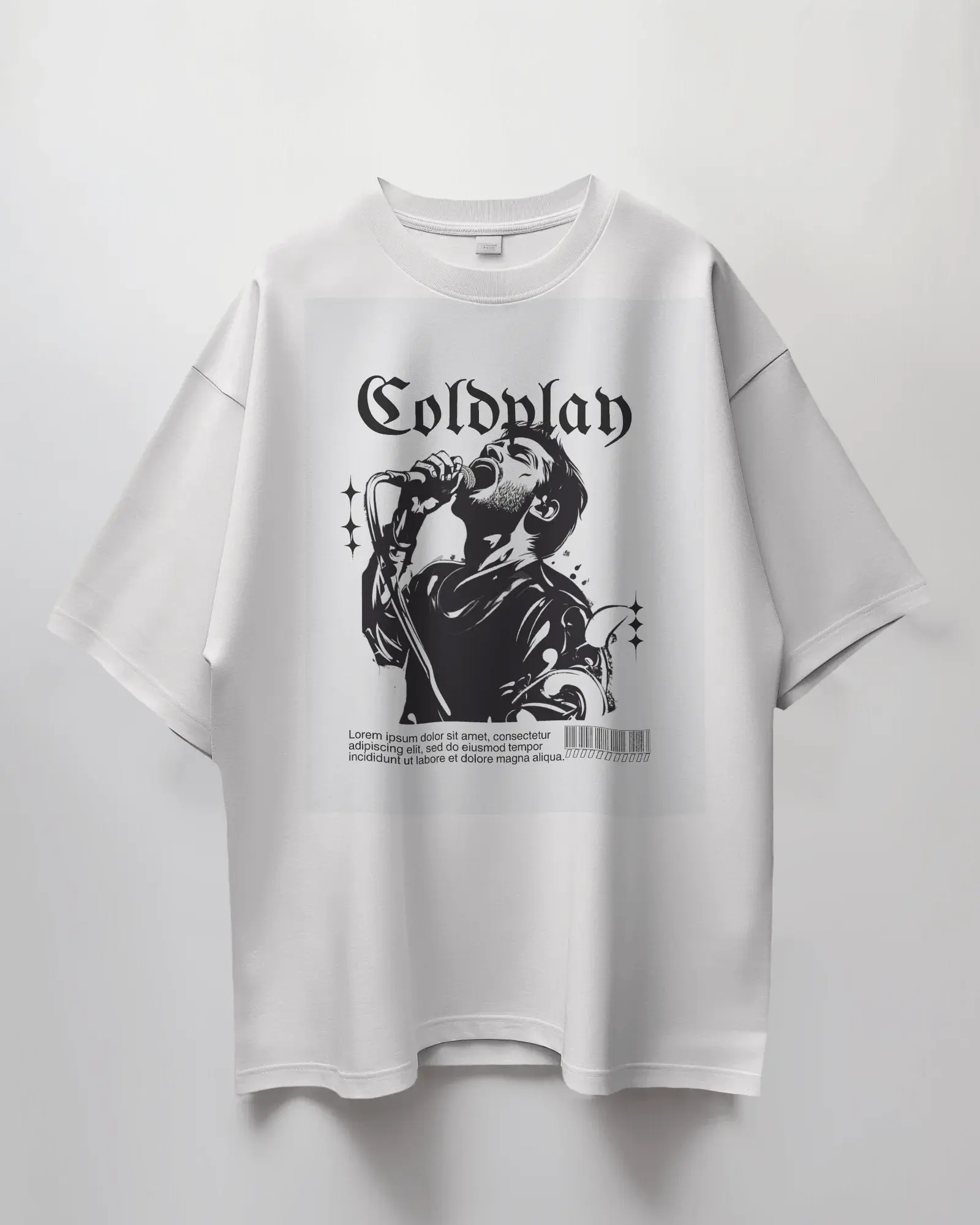 Premium Oversize Coldplay Concert T-Shirt - French Terry Cotton 240 GSM - YORD