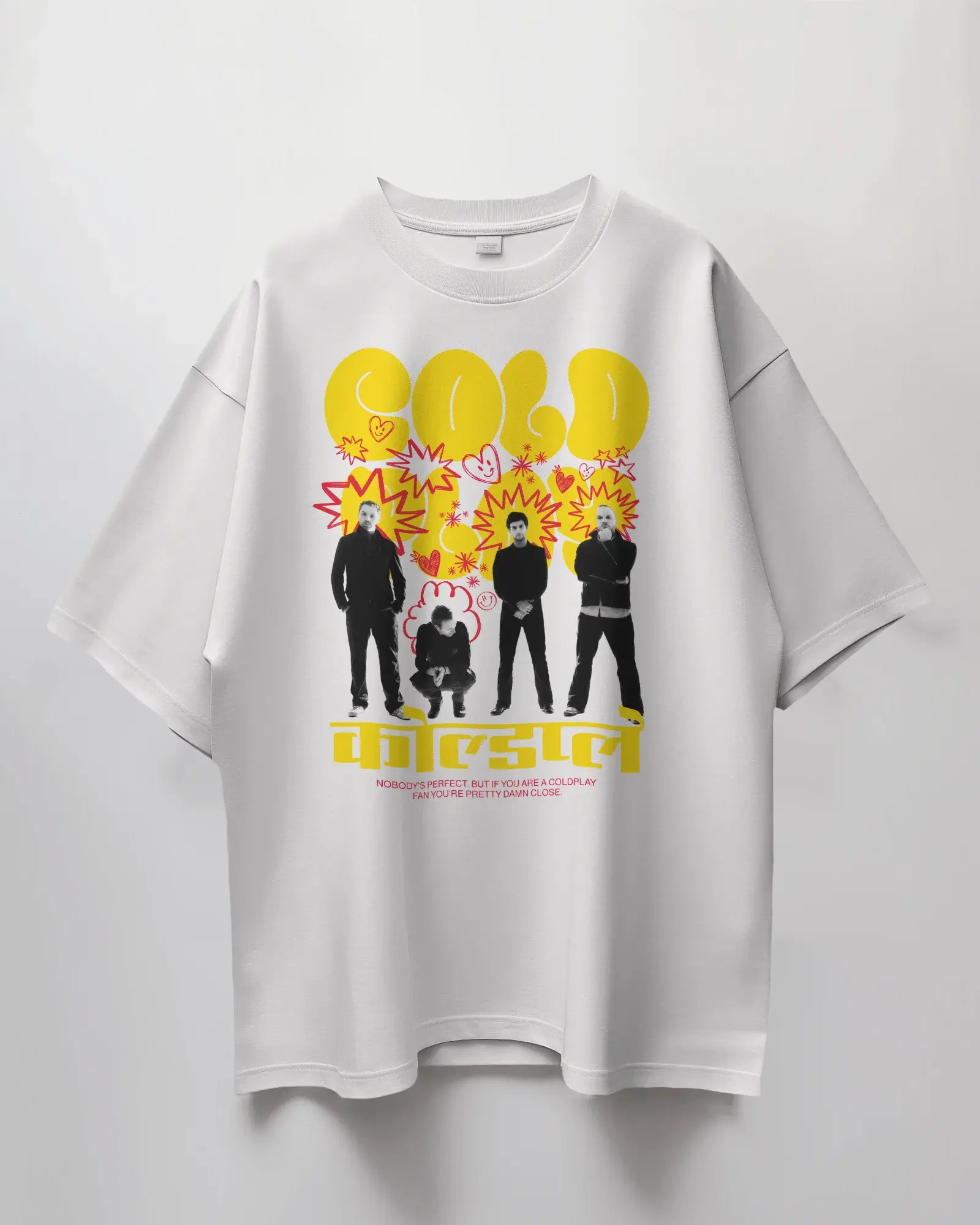 Premium Oversize Coldplay Concert T-Shirt - French Terry Cotton 240 GSM - YORD