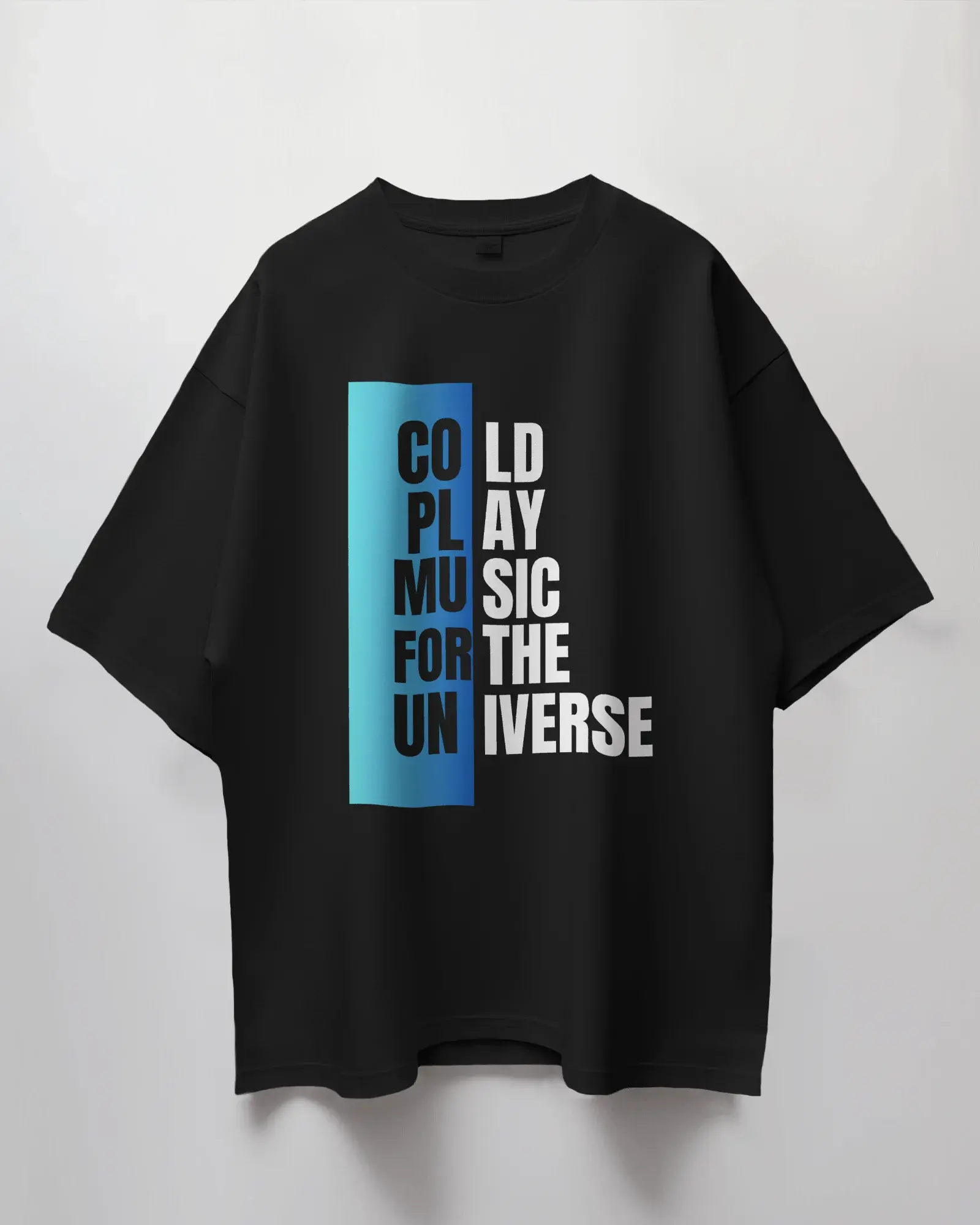 Coldplay Premium Oversize French Terry Cotton T-shirt - Music for the Universe Edition - YORD