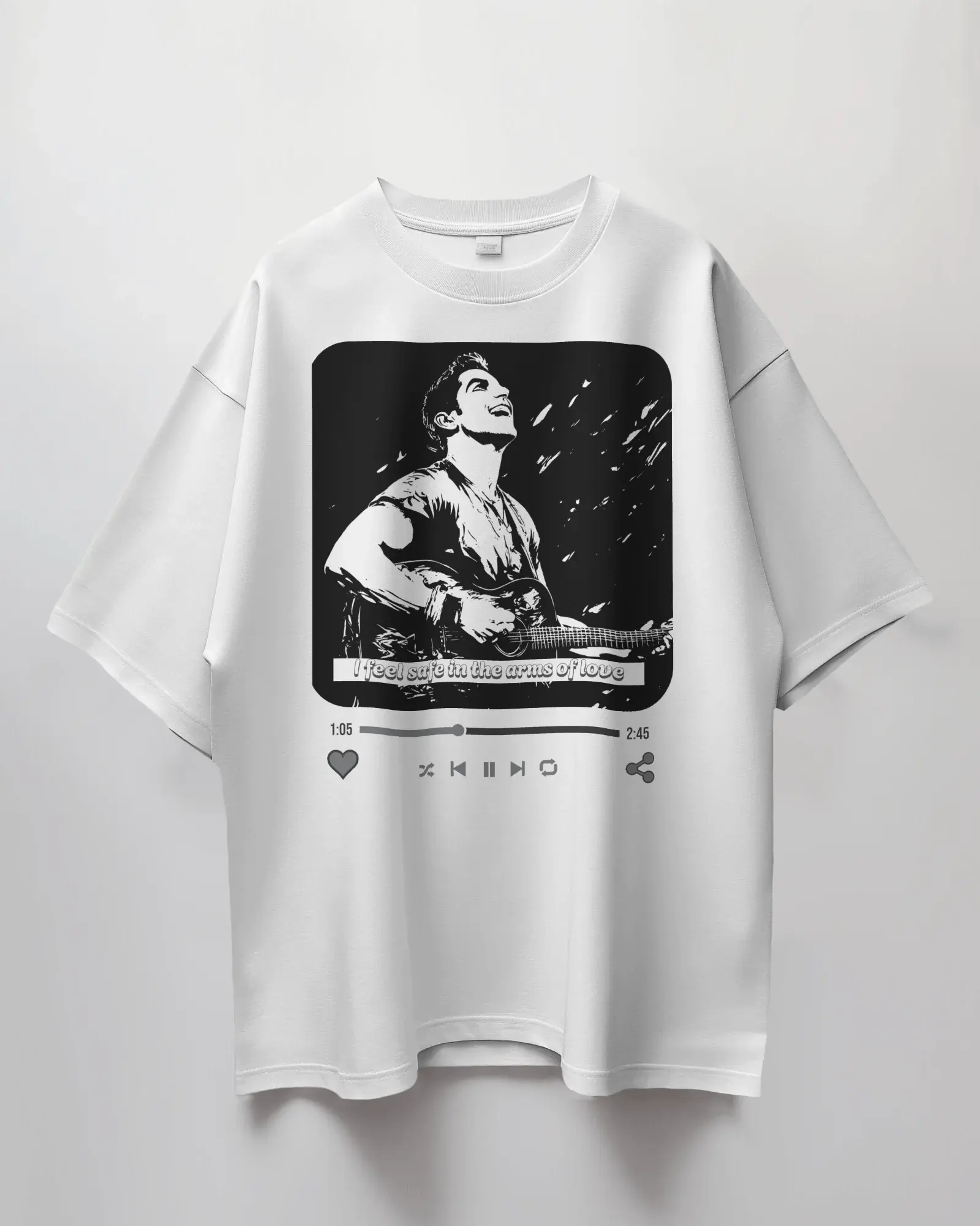 Premium Oversize French Terry Cotton Coldplay Concert T-Shirt – 240 GSM Luxury Fabric - YORD