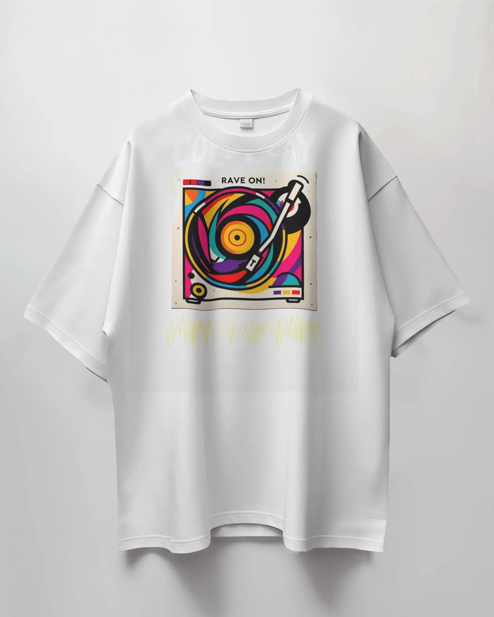 Coldplay Premium Oversize French Terry Cotton T-Shirt – Rave On Design (240 GSM) - YORD