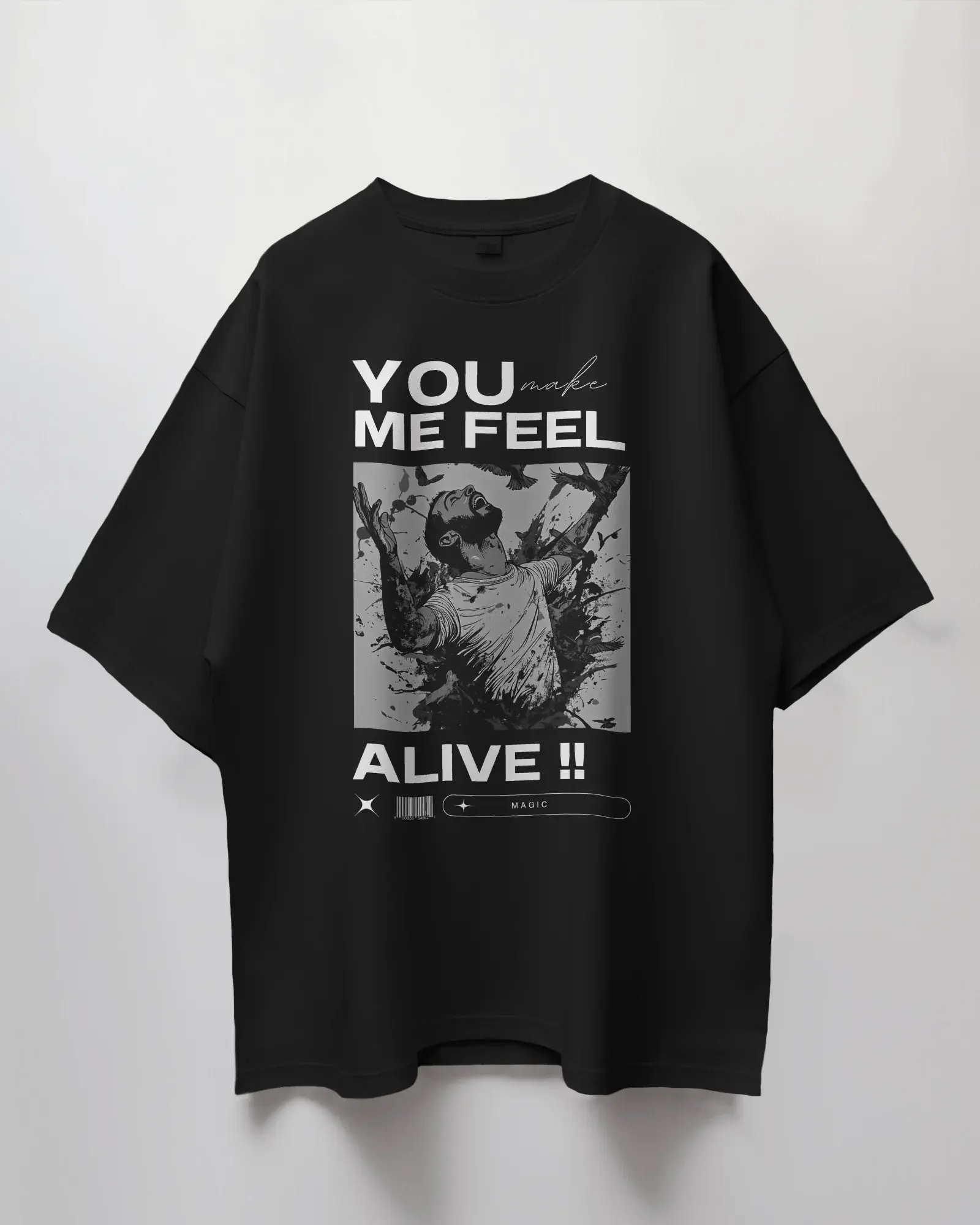 Premium Oversized French Terry Cotton Coldplay Concert T-shirt – 240 GSM - YORD