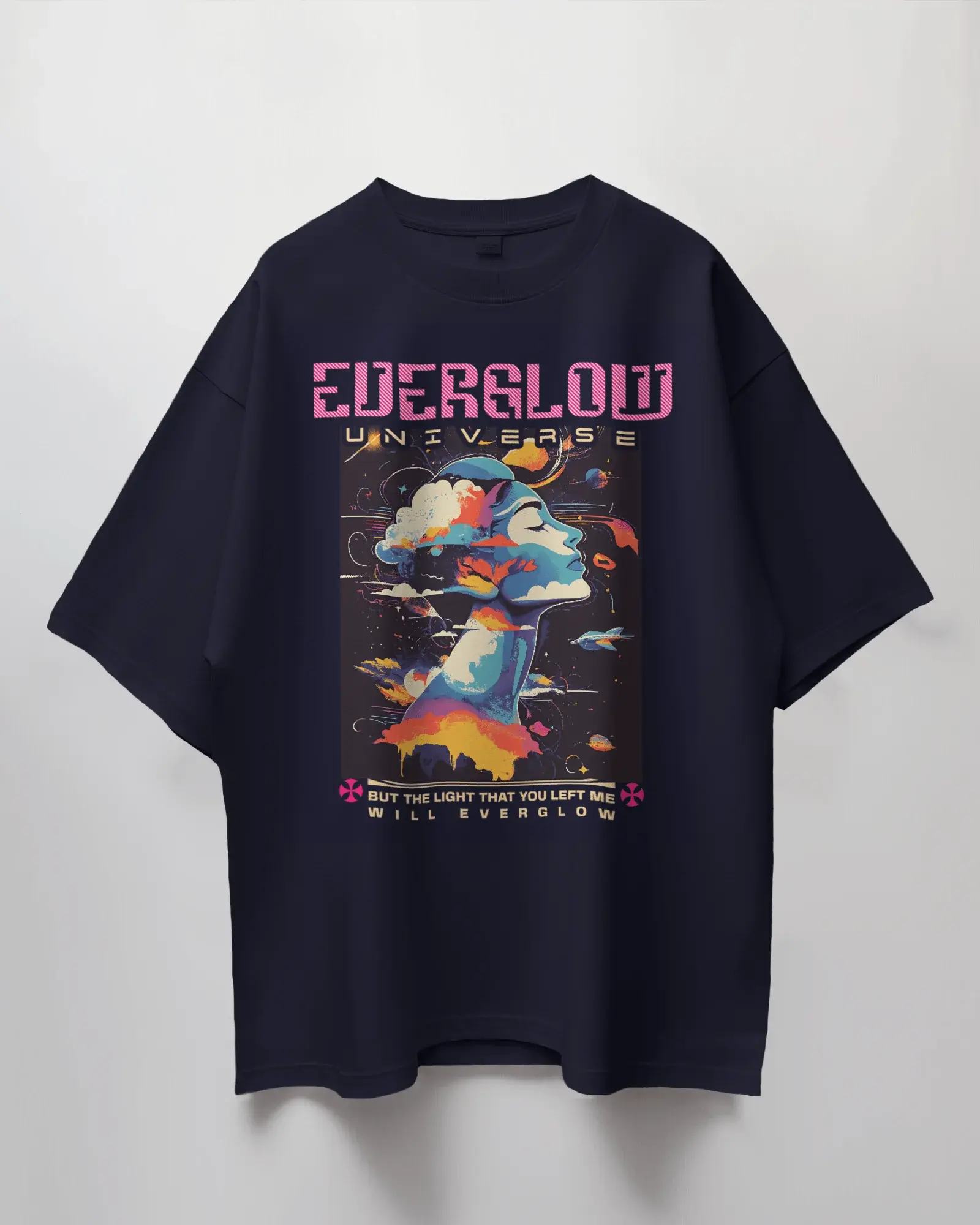 Coldplay Everglow Universe Oversized T-Shirt - Premium French Terry Cotton (240 GSM) - YORD