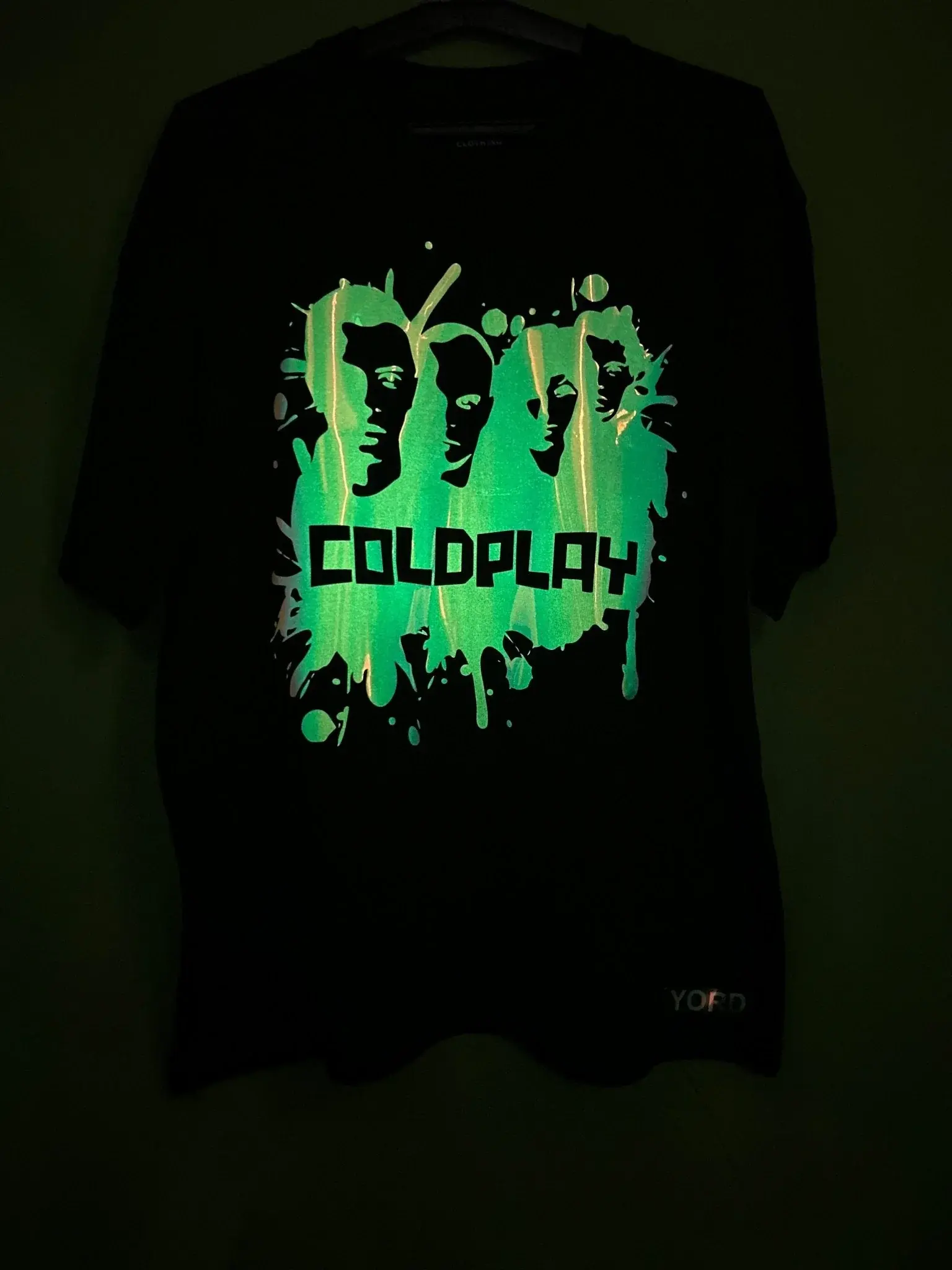 Coldplay Limited Edition Luminescent Portrait T-Shirt - Premium French Terry - YORD