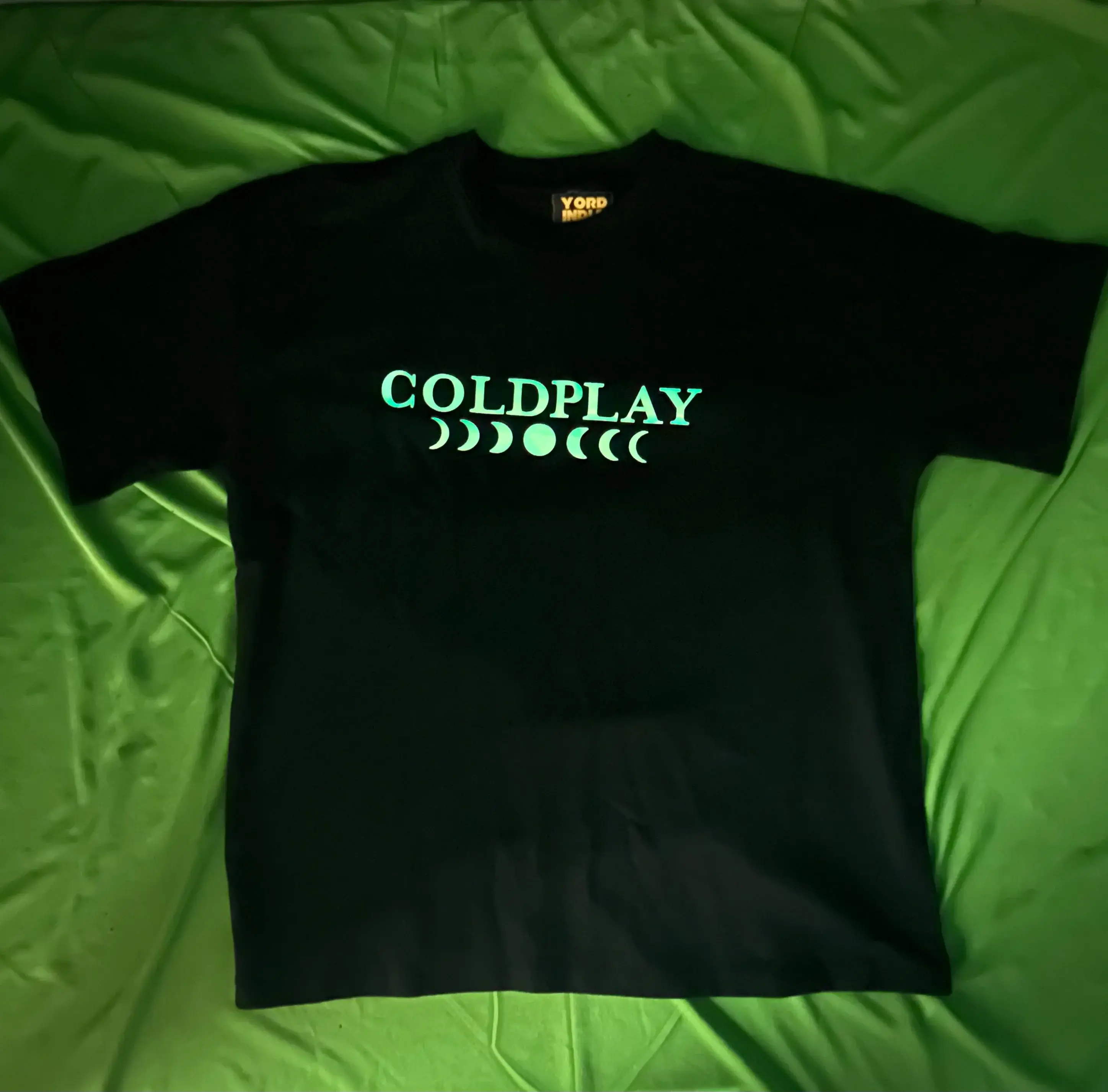 Coldplay Normal Premium French Terry Cotton Glow in dark T-Shirt
