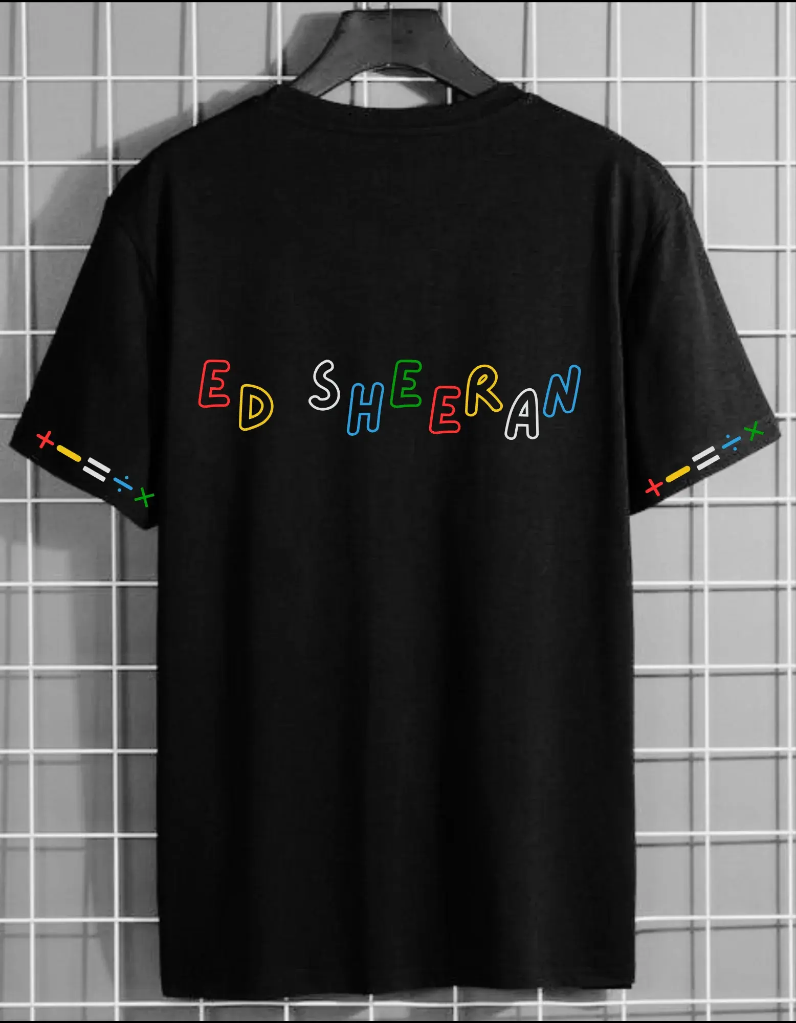 Ed Sheeran Limited Edition Oversized Concert T-Shirt - Multicolor Logo Design - YORD