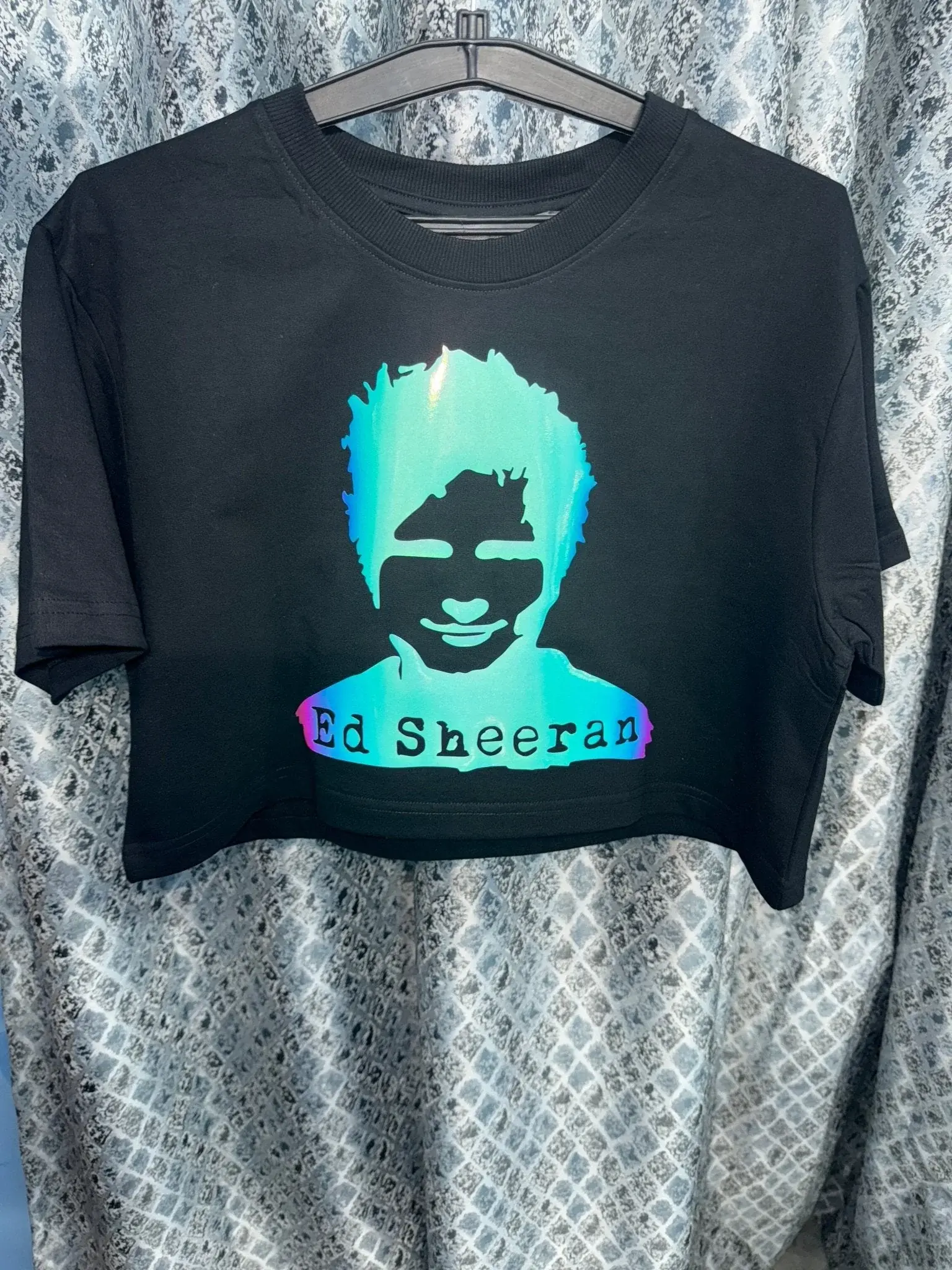 Ed Sheeran Glow - in - Dark Premium Crop Top - Exclusive Concert Merchandise - YORD