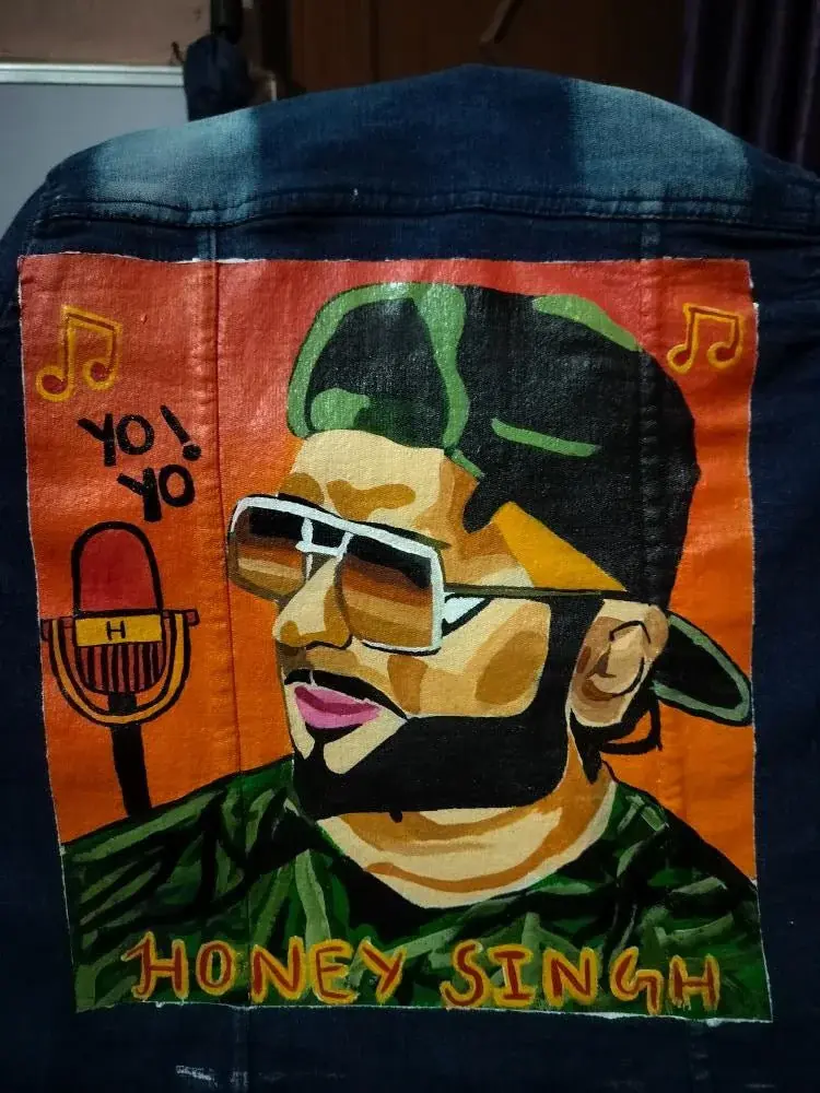 Premium Handpainted Honey Singh Denim Jacket - Limited Edition Concert Collection - YORD