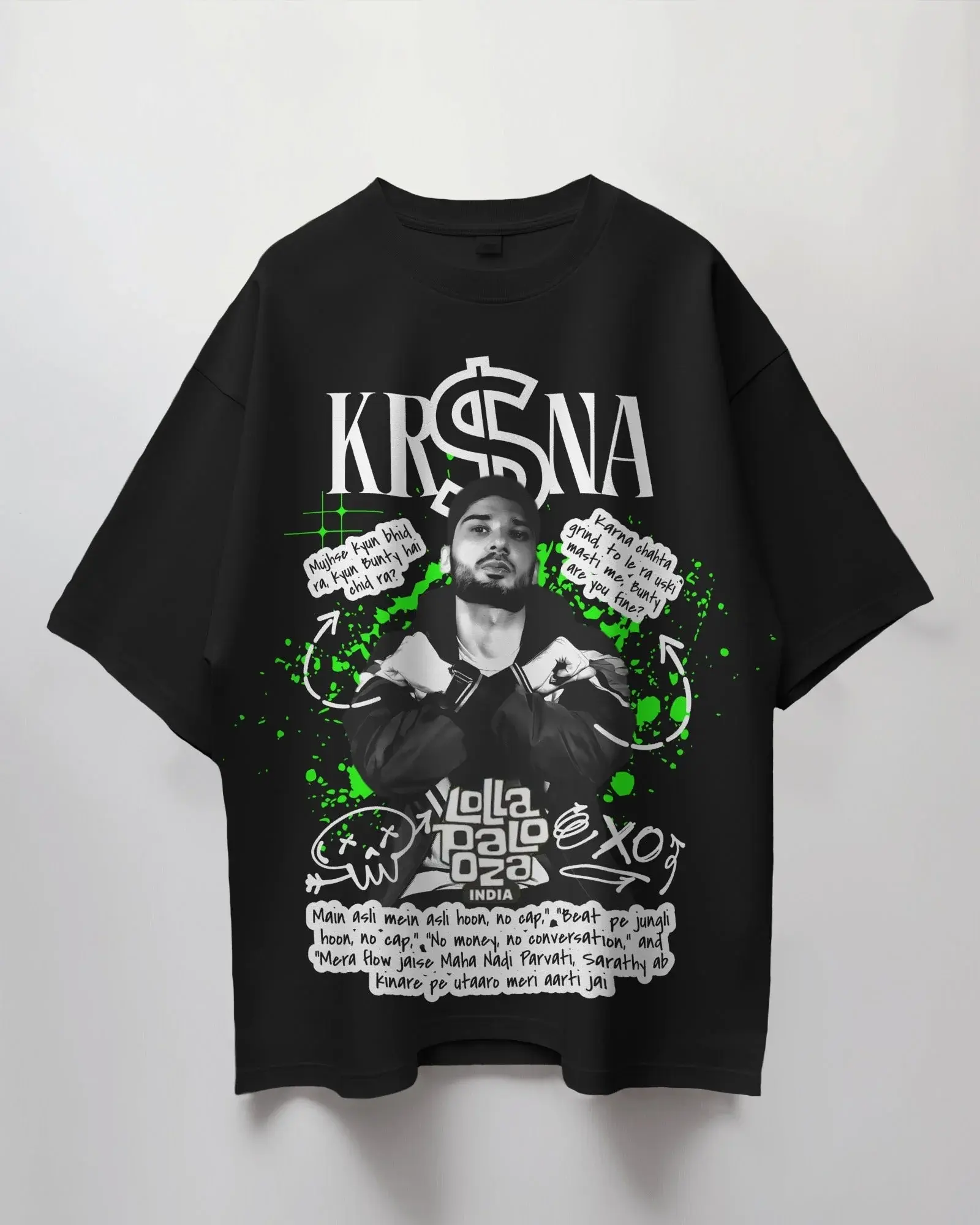 KR$NA Premium Oversized T-shirt – Lollapalooza India Edition - YORD