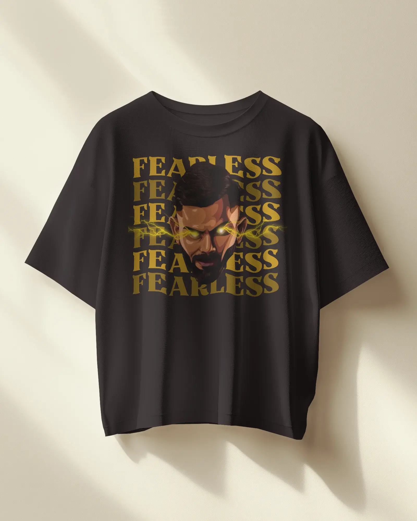 Premium RCB 'FEARLESS' Oversized Glow IPL T-Shirt