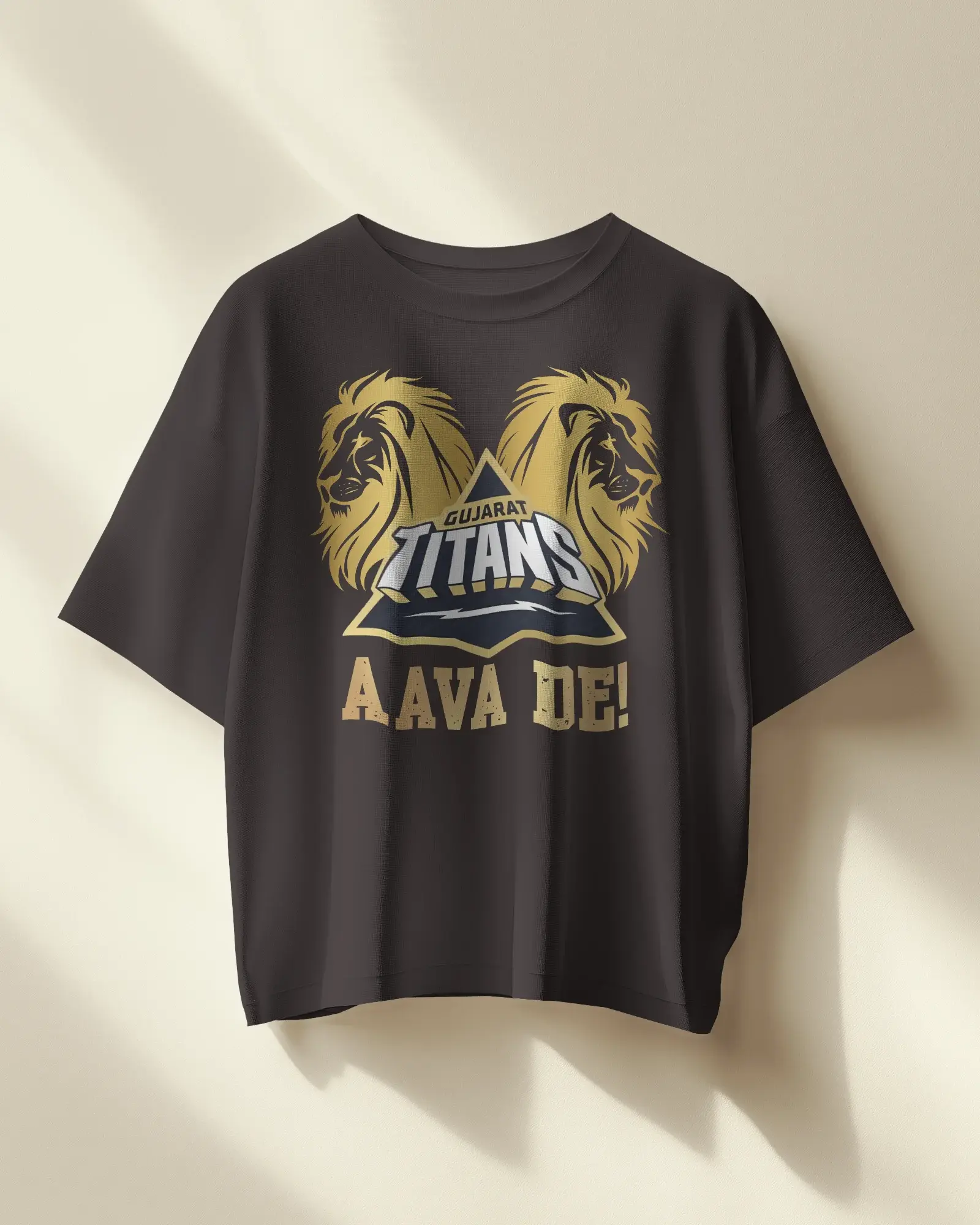 Premium Gujarat Titans Oversized IPL T-shirt - AAVA DE!