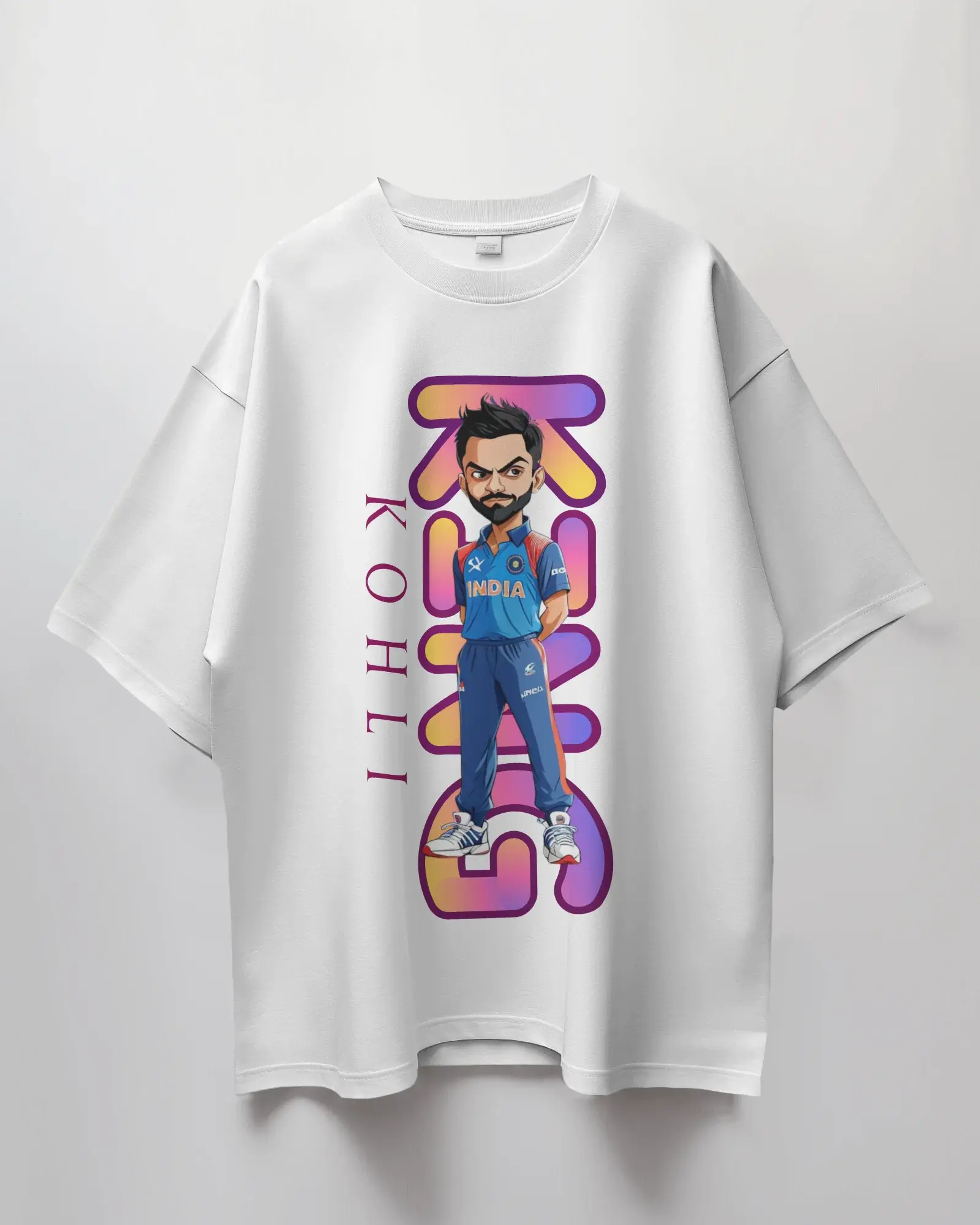 Premium Virat Kohli Cricket Champion Oversized T-shirt - Team India Edition