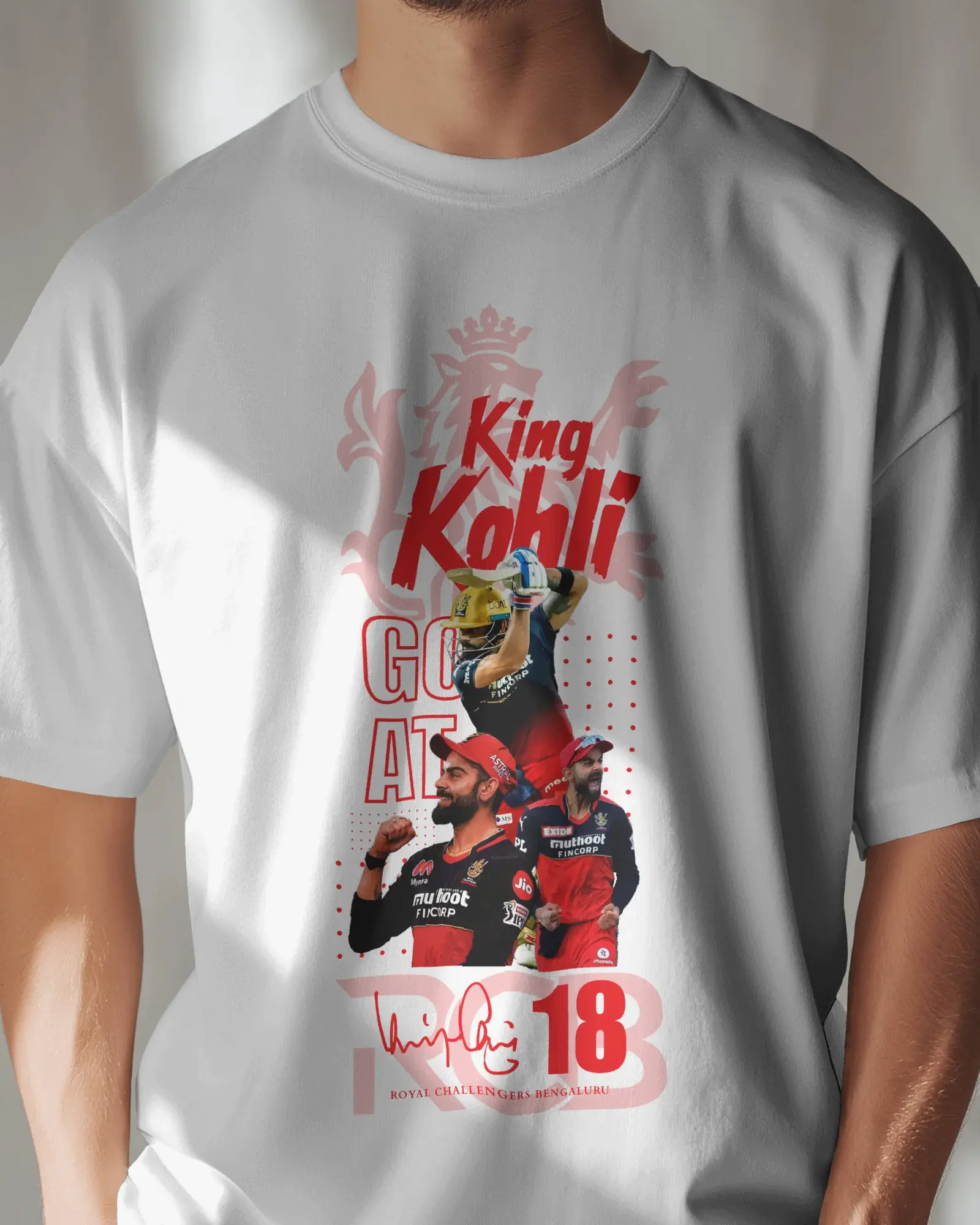 Premium King Kohli RCB Cricket Fan Tribute Regular T-shirt #18