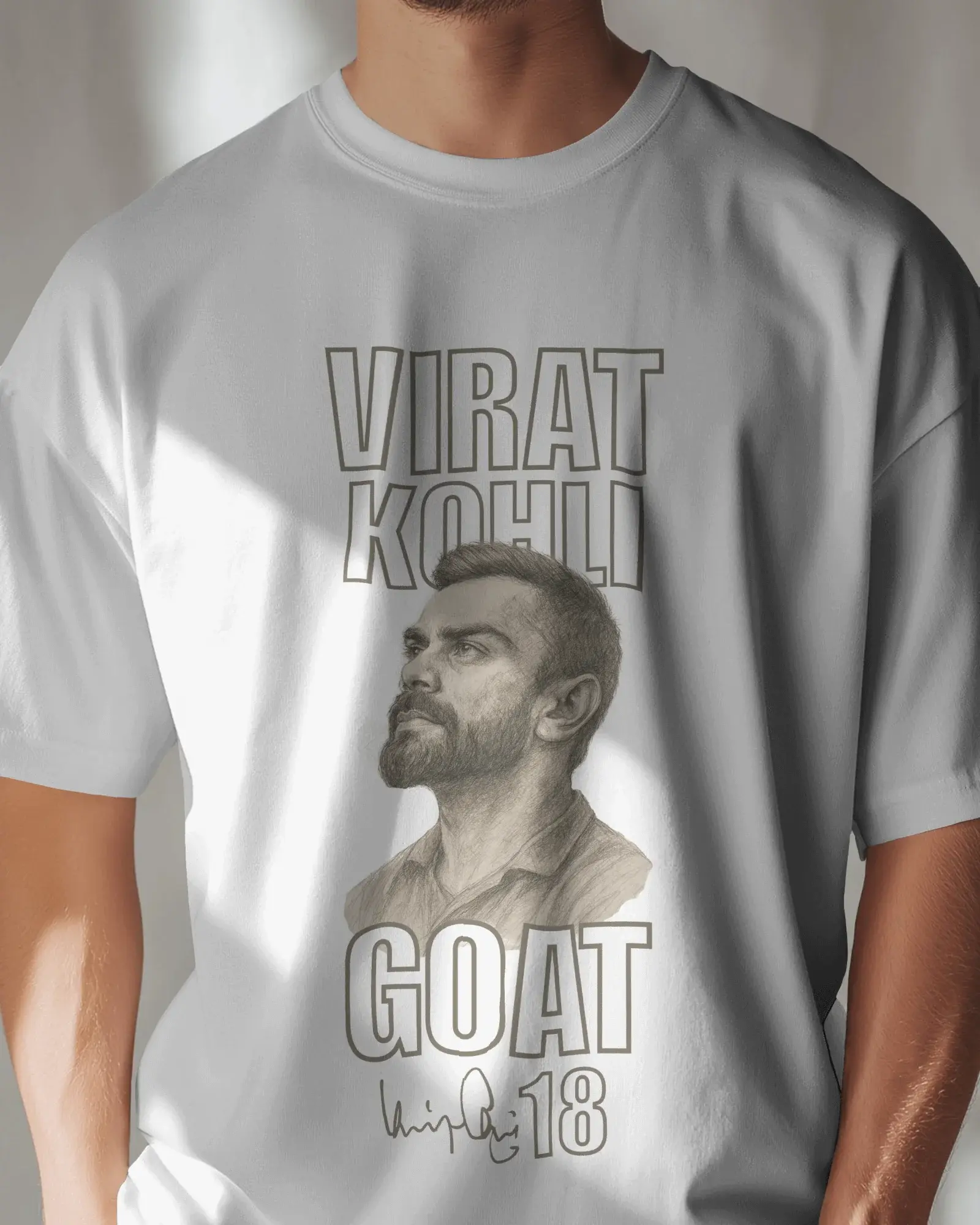 Premium RCB Virat Kohli GOAT Limited Edition Cricket Regular T-Shirt