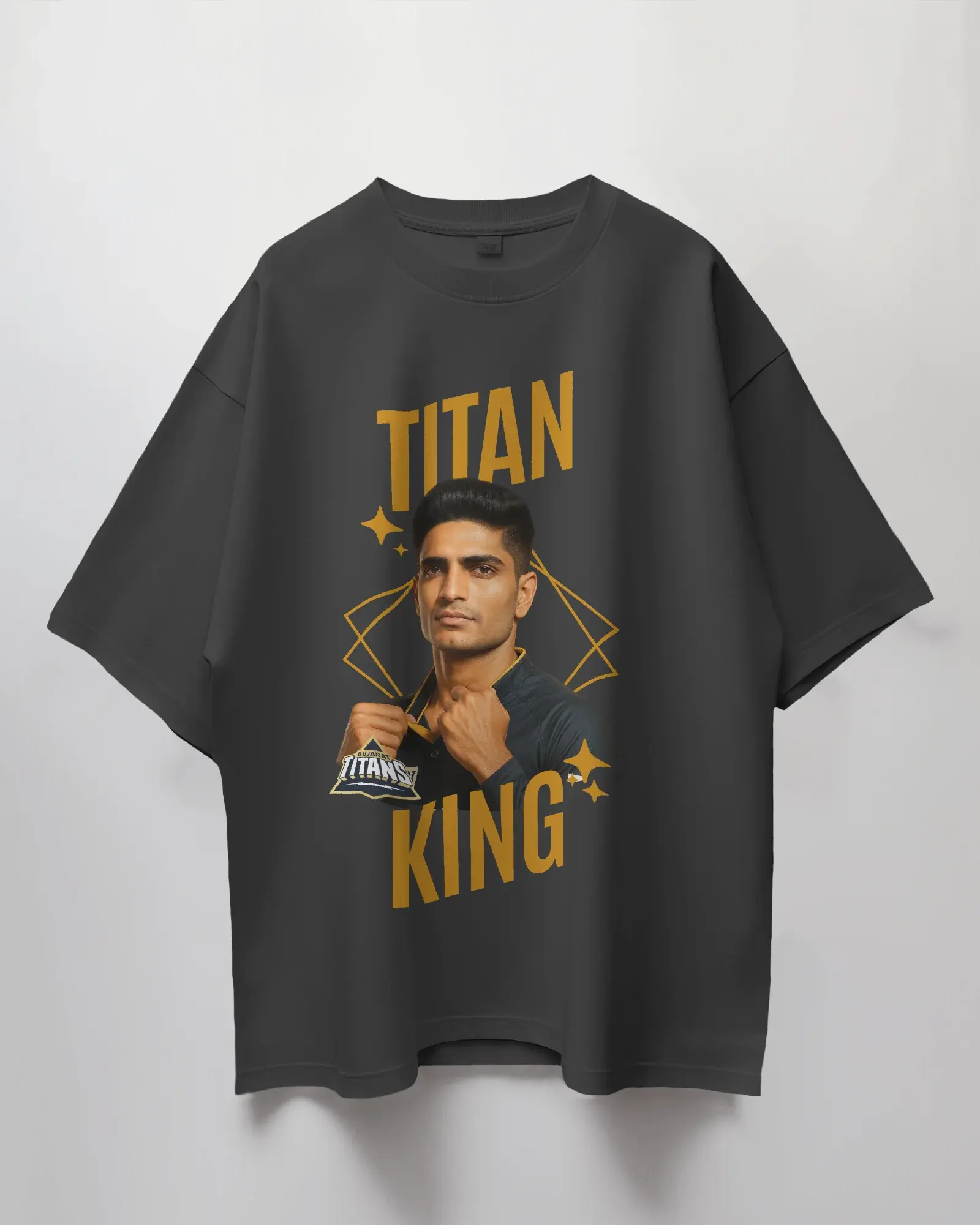 Premium Titan King Cricket Oversized T-shirt | GT IPL Edition