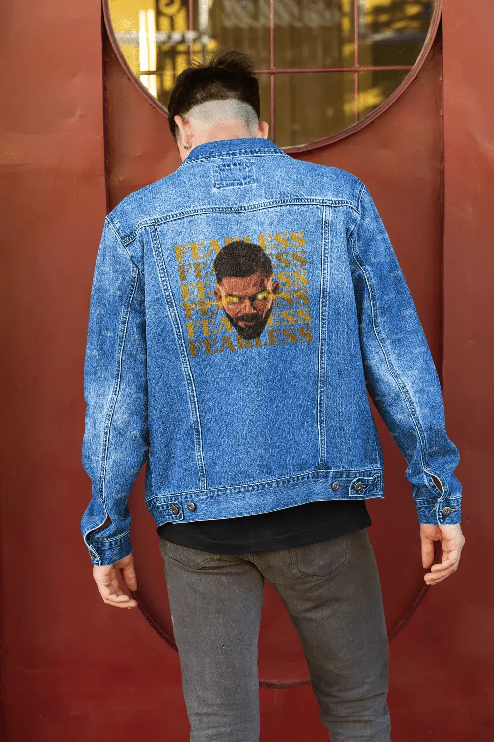 Premium Fearless Collection Denim Jacket - Cricket Fan Edition - YORD