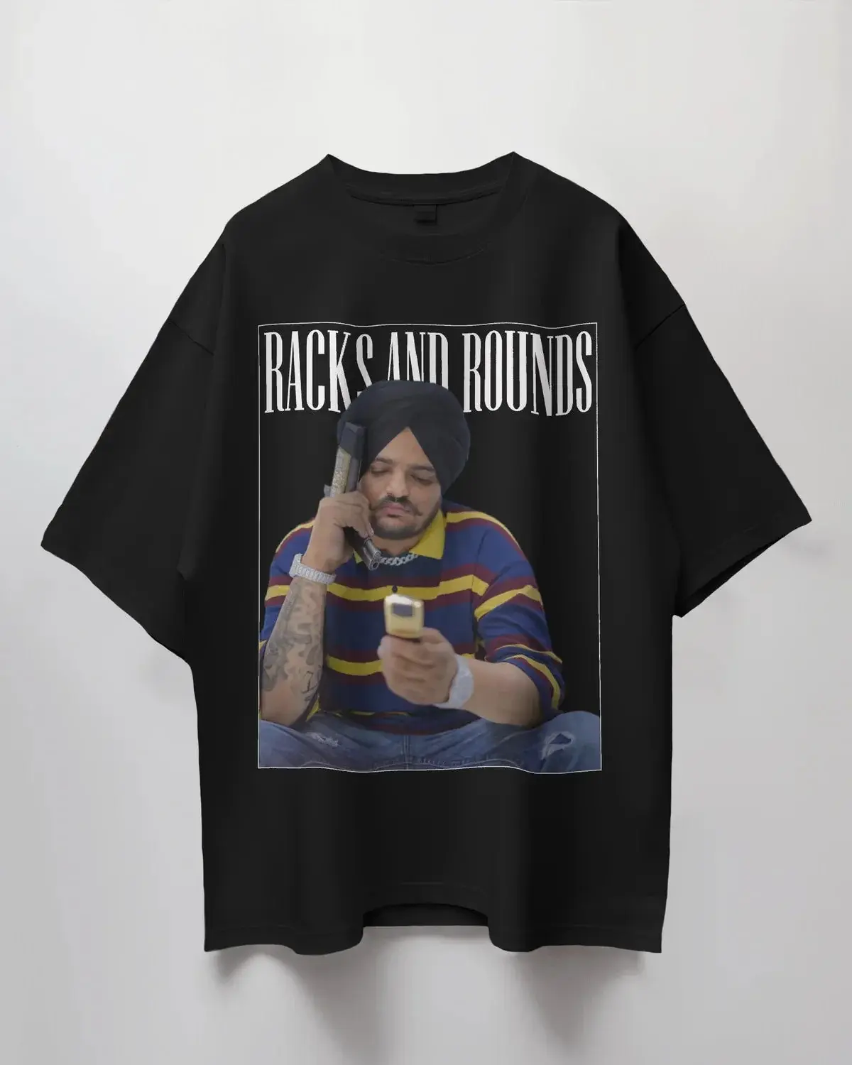 Premium Oversized 'Racks and Rounds' Tribute T-Shirt