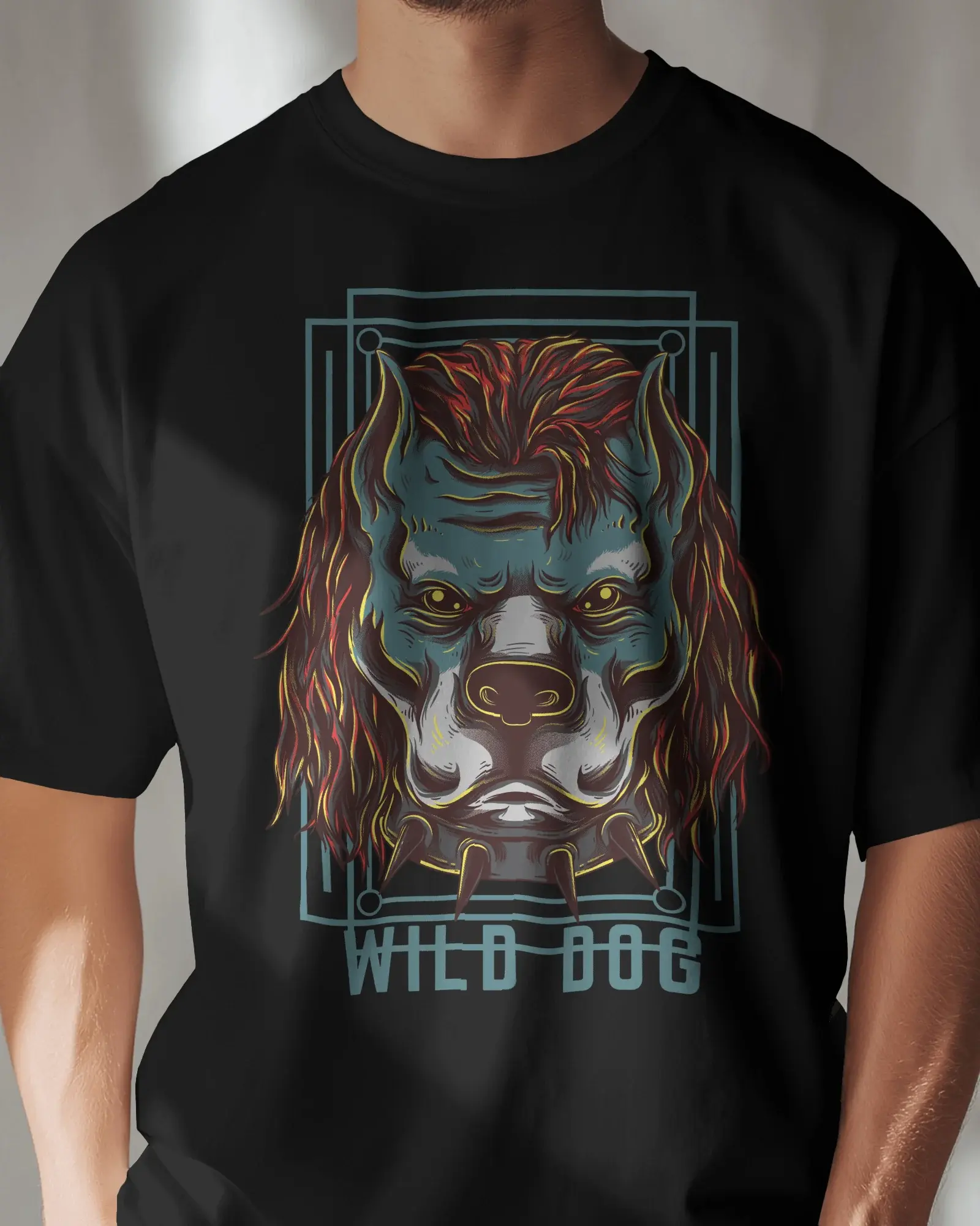 Premium Wild Dog Graphic T-Shirt | Exclusive Design
