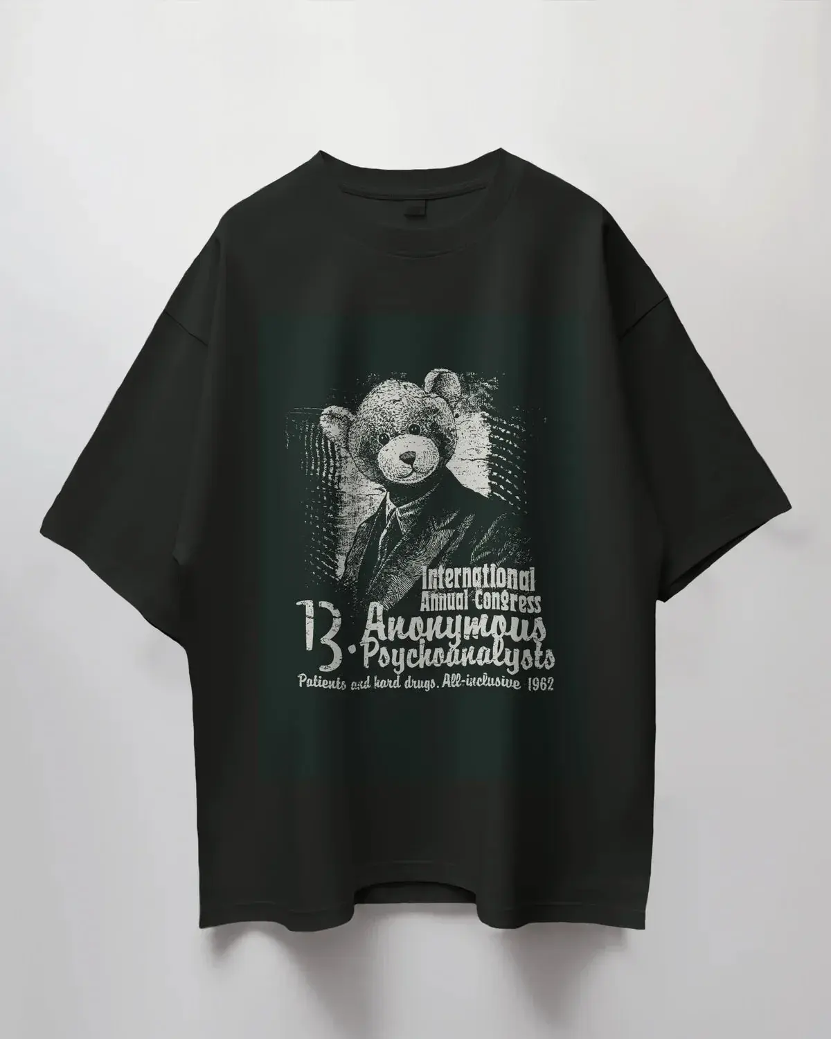 Premium Retirement Vacation Oversized Black T-Shirt