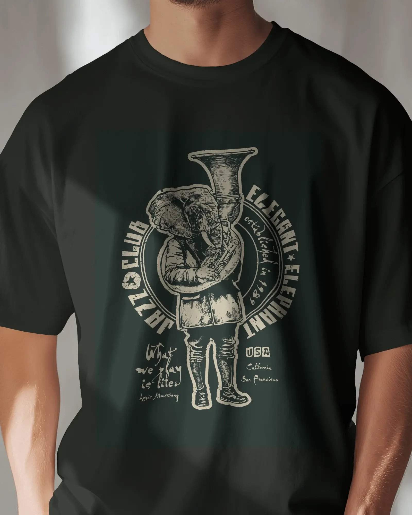 Premium DAMN! ROBOT Graphic Regular T-shirt