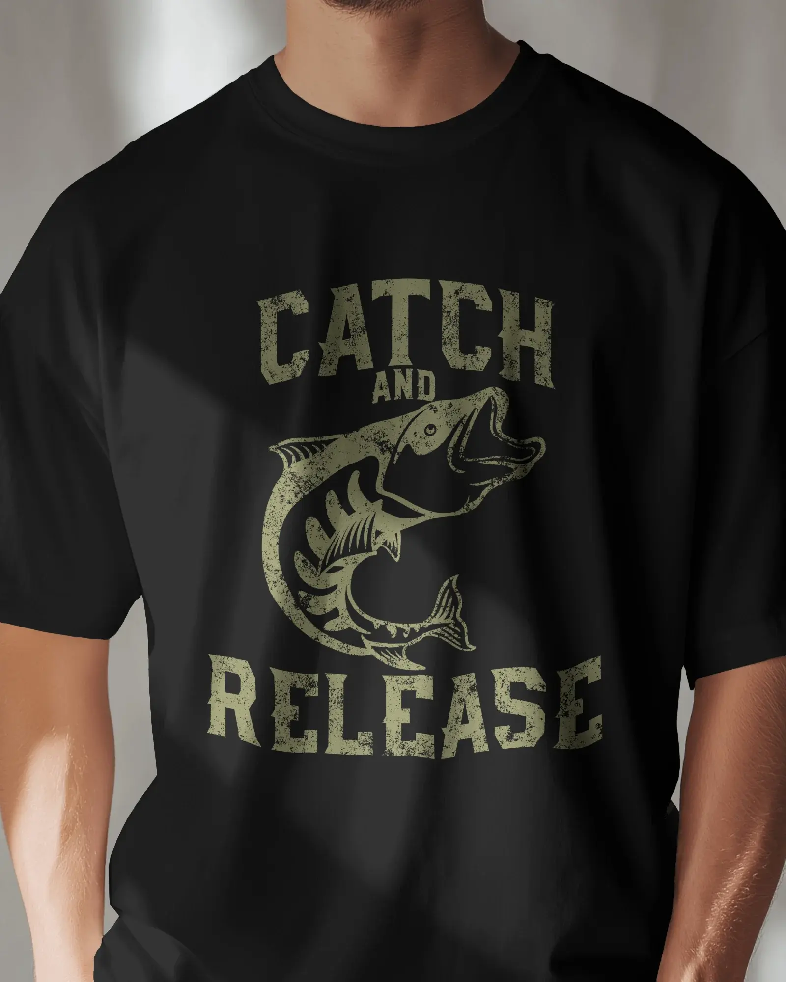 Premium Catch and Release Bass Fishing Regular T-shirt