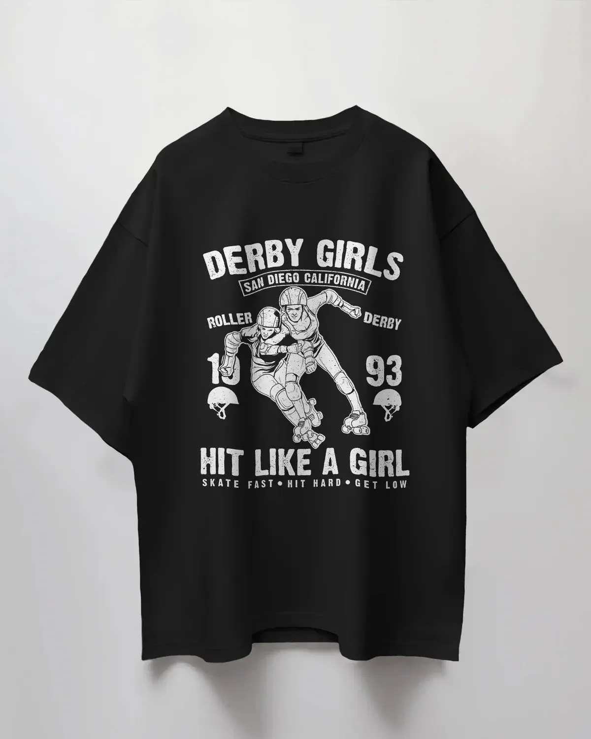 Premium Derby Girls Roller Derby Oversized T-shirt