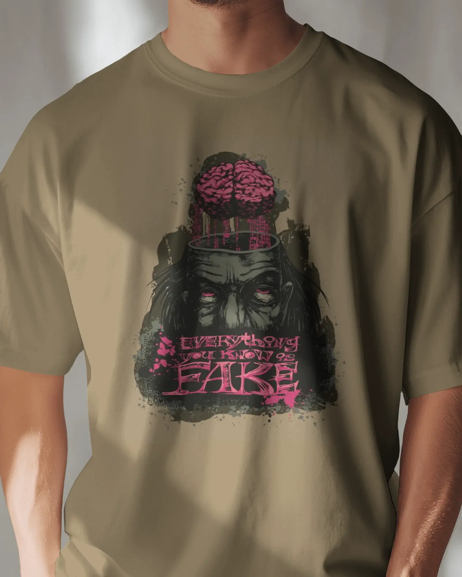 Premium 'Everything You Know Is Fake' Graphic T-shirt - YORD