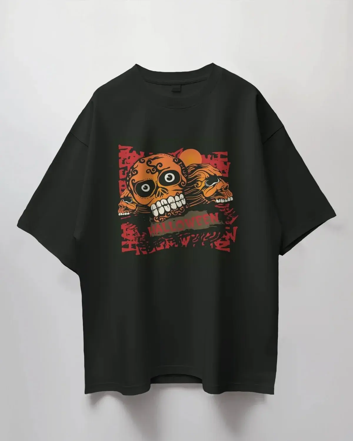 Premium Halloween Sugar Skull Oversized T-Shirt | Limited Edition - YORD