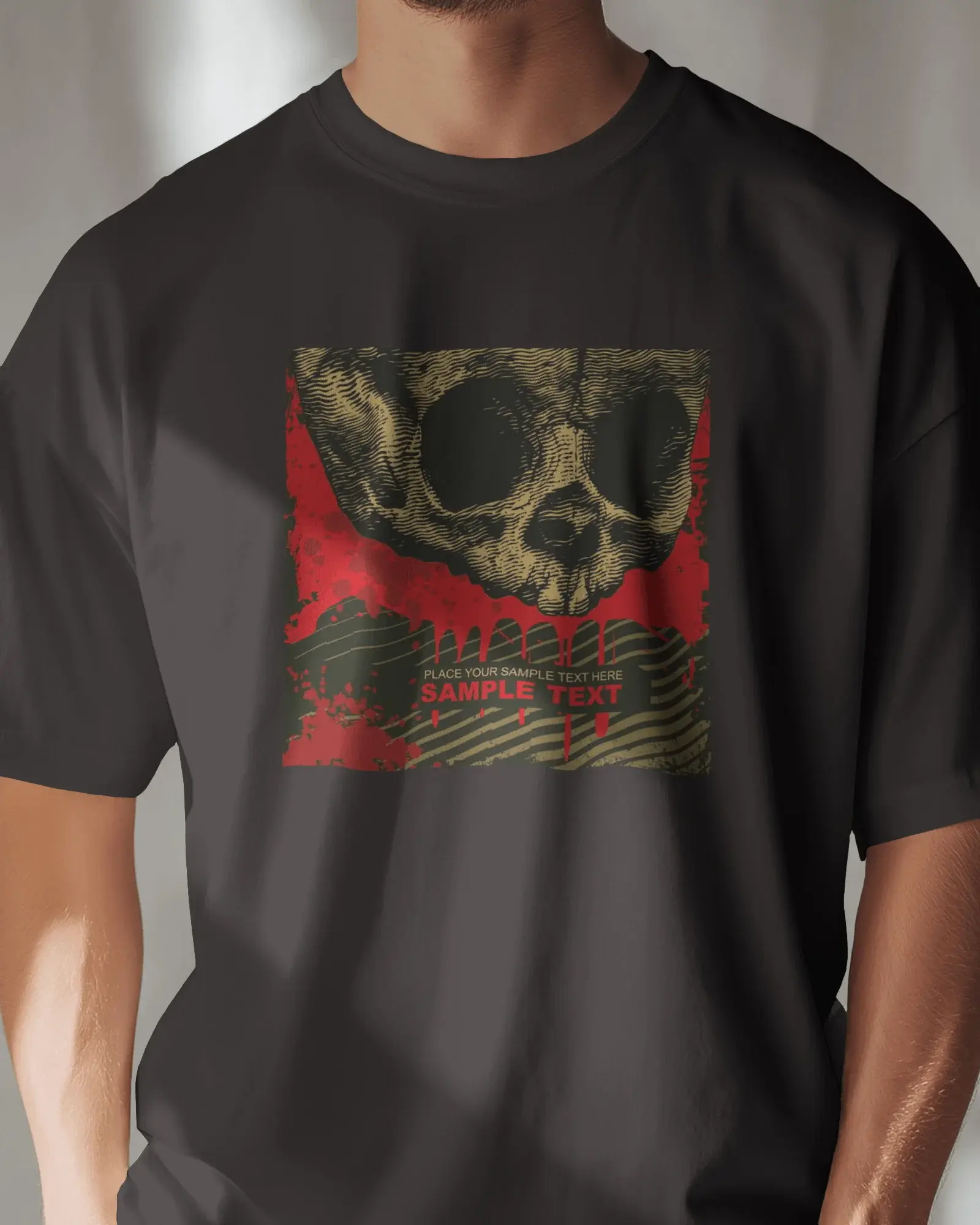 Premium Dark Skull Graphic Regular T-shirt | Limited Edition - YORD