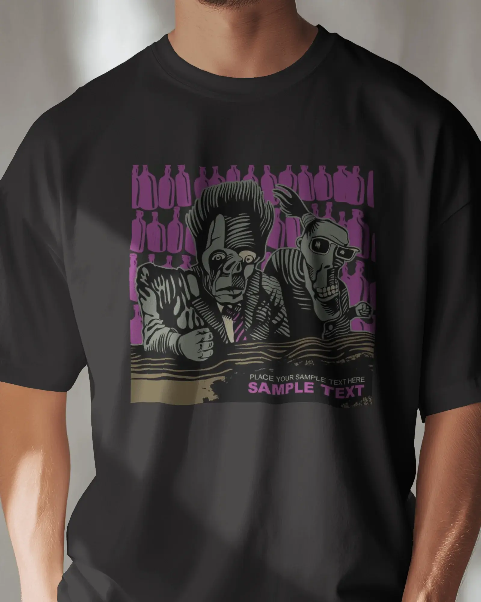 Premium Monster Duo Graphic Regular T-shirt - YORD