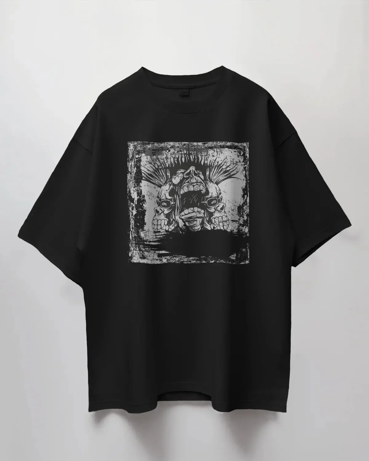 Premium Gothic Skull Oversized T-shirt | Limited Edition - YORD
