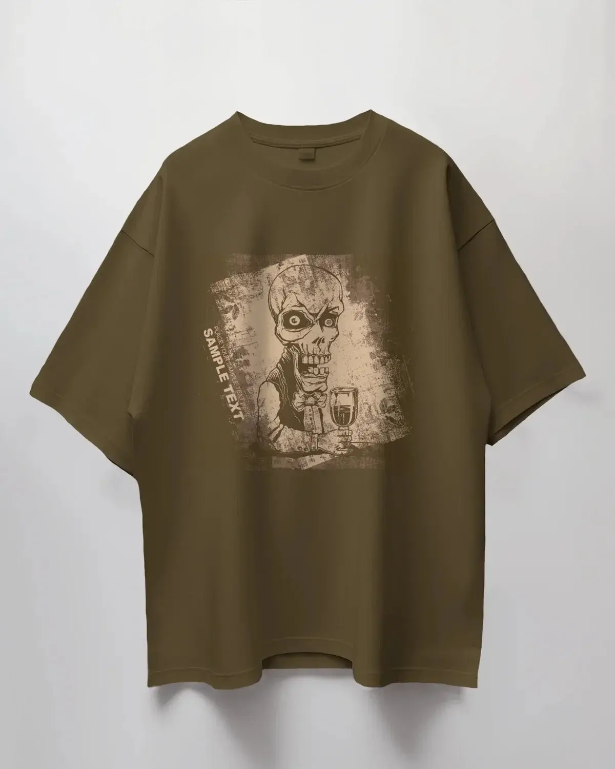 Premium Skeleton Waiter Oversized T-shirt | Limited Edition - YORD