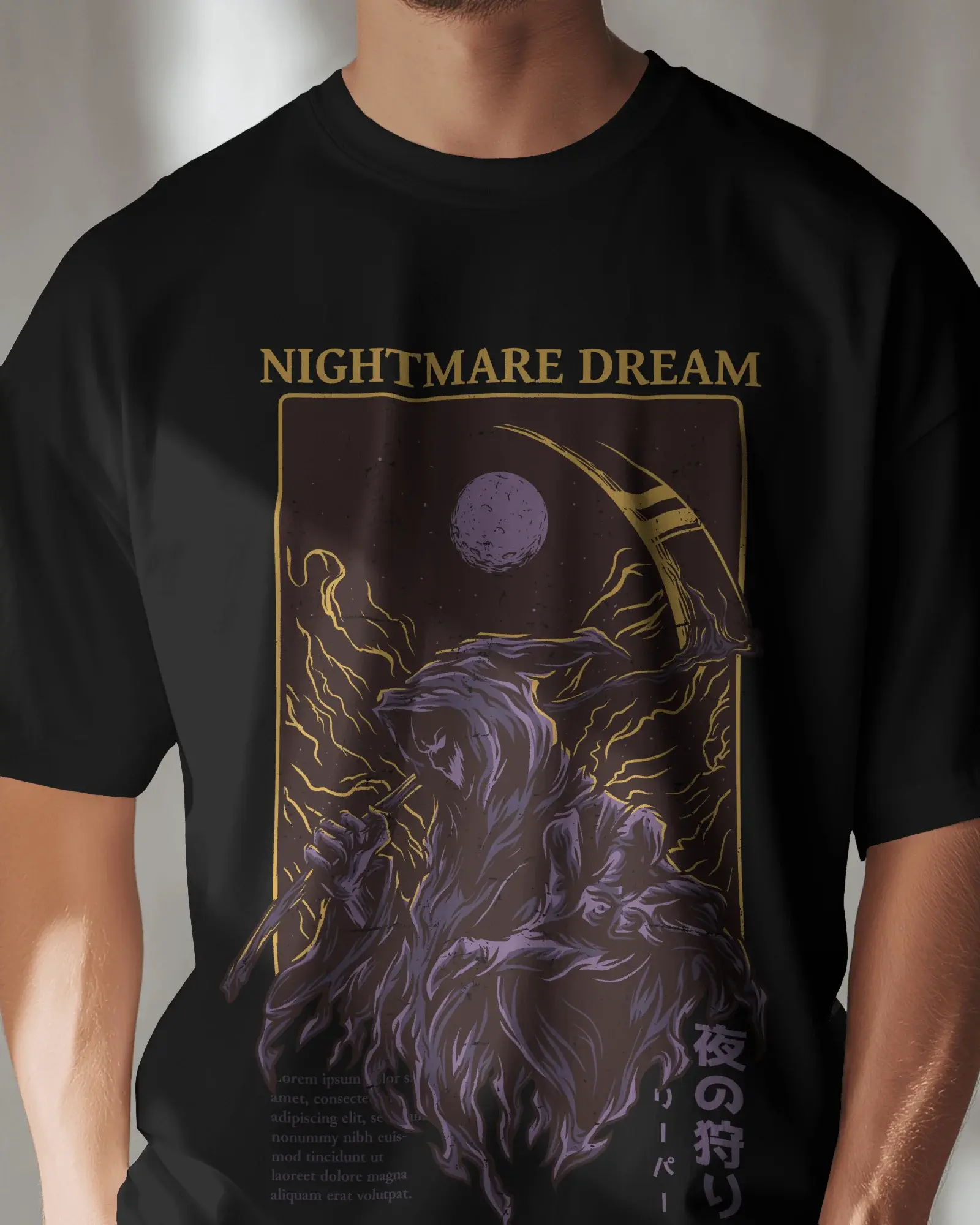 Premium Nightmare Dream Reaper Gothic T-Shirt - YORD