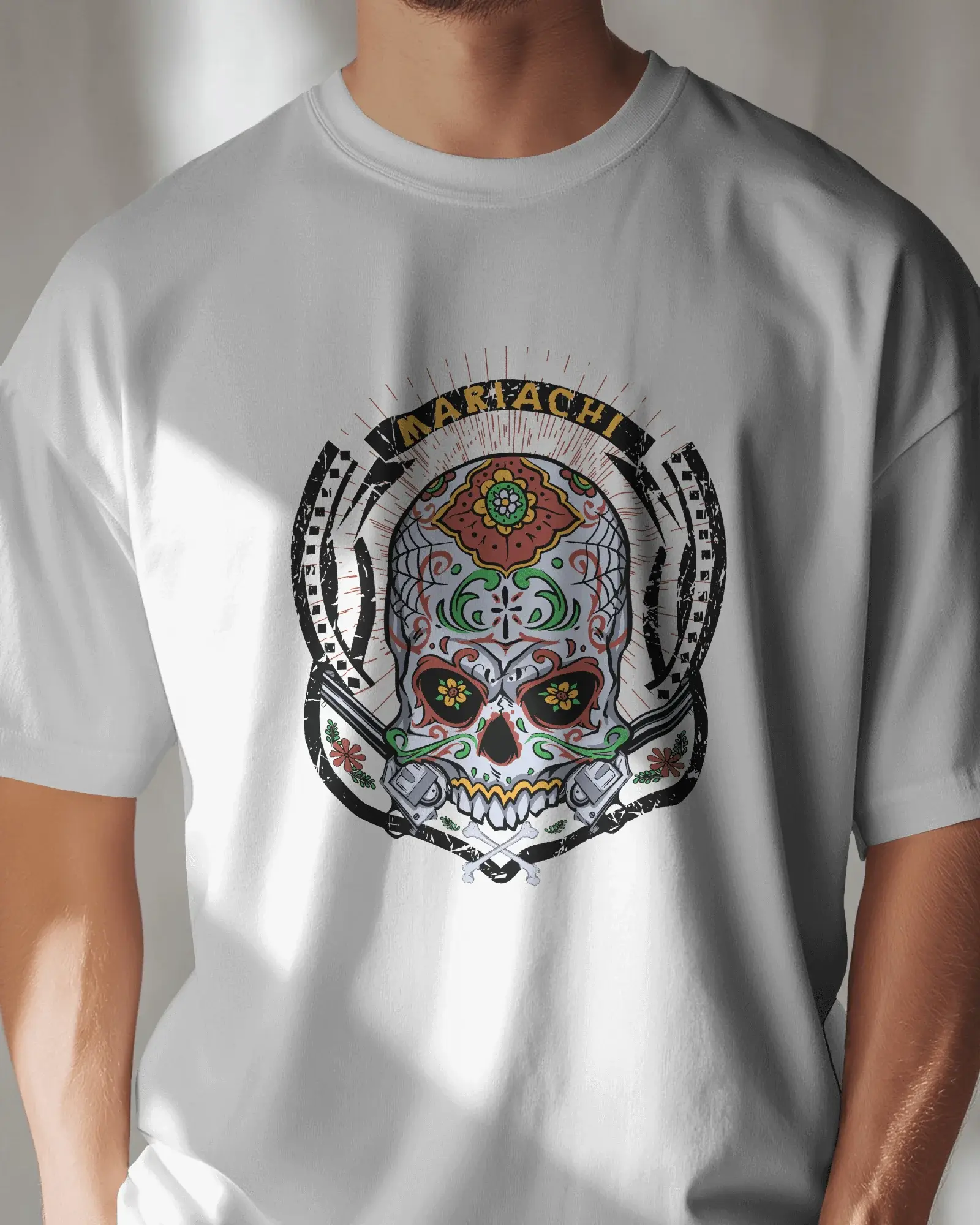 Premium Mariachi Sugar Skull Limited Edition T-shirt - YORD