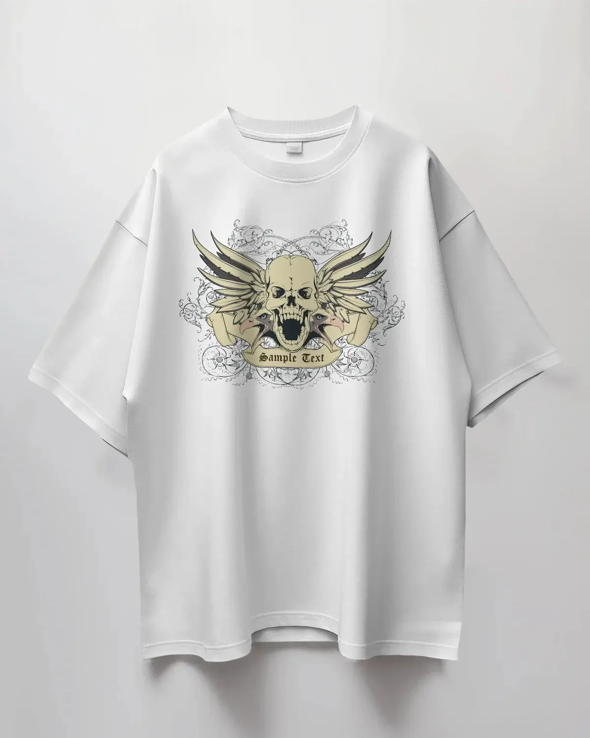 Premium Winged Skull Oversized T-shirt | Limited Edition