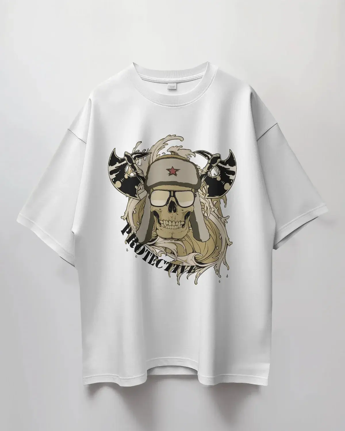 Premium Sheriff Skull Oversized T-shirt - Limited Edition