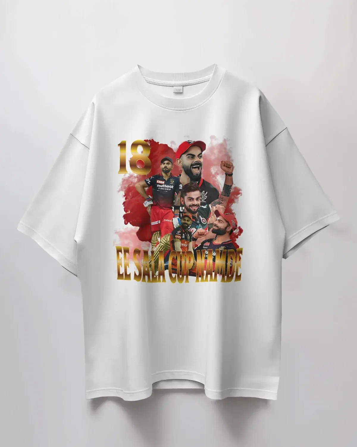 Premium Oversized RCB Cricket Fan T-shirt - Limited Edition