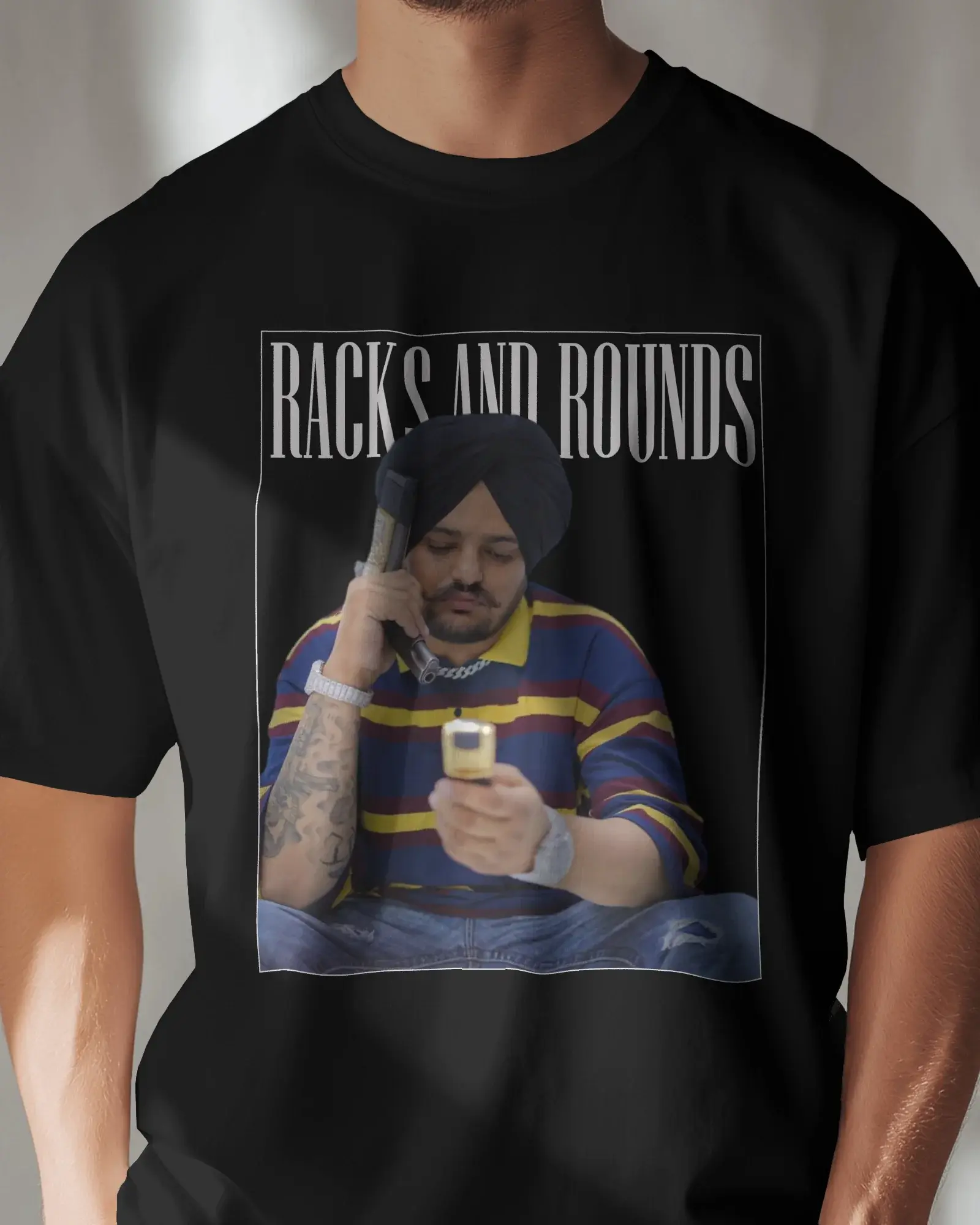Premium Racks And Rounds Graphic Print Regular T-shirt
