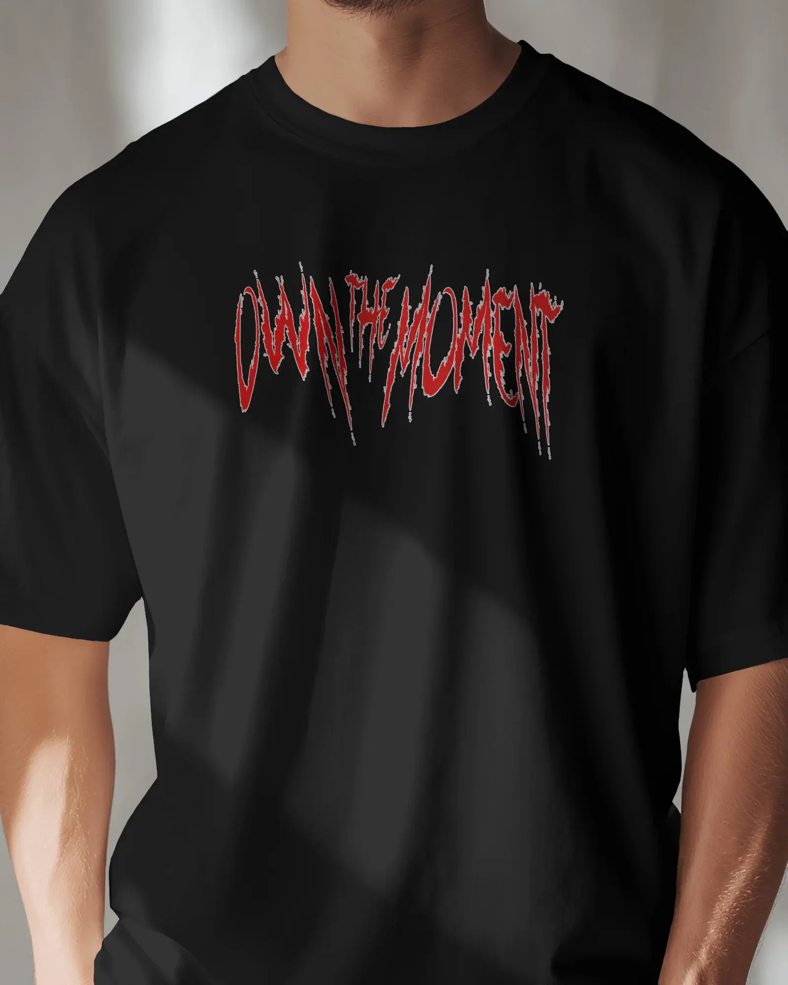 Premium OWN THE MOMENT Graphic Regular Fit T-shirt