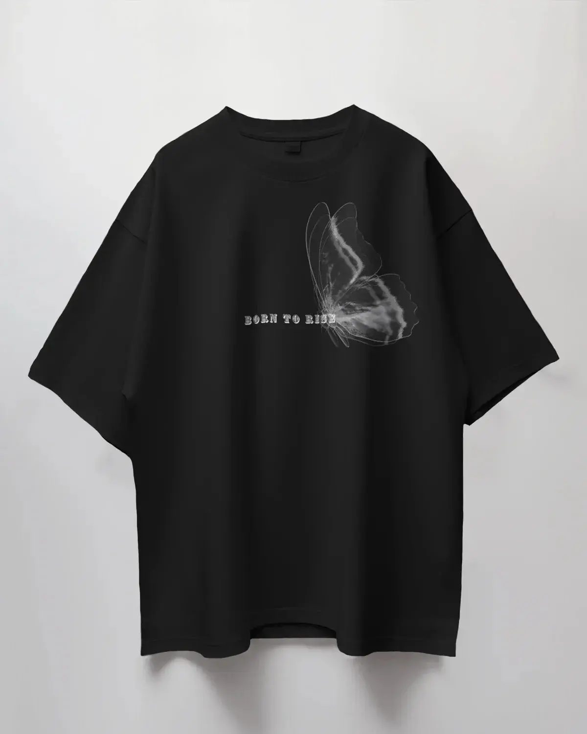 Premium Born To Rise Butterfly Oversized T-shirt
