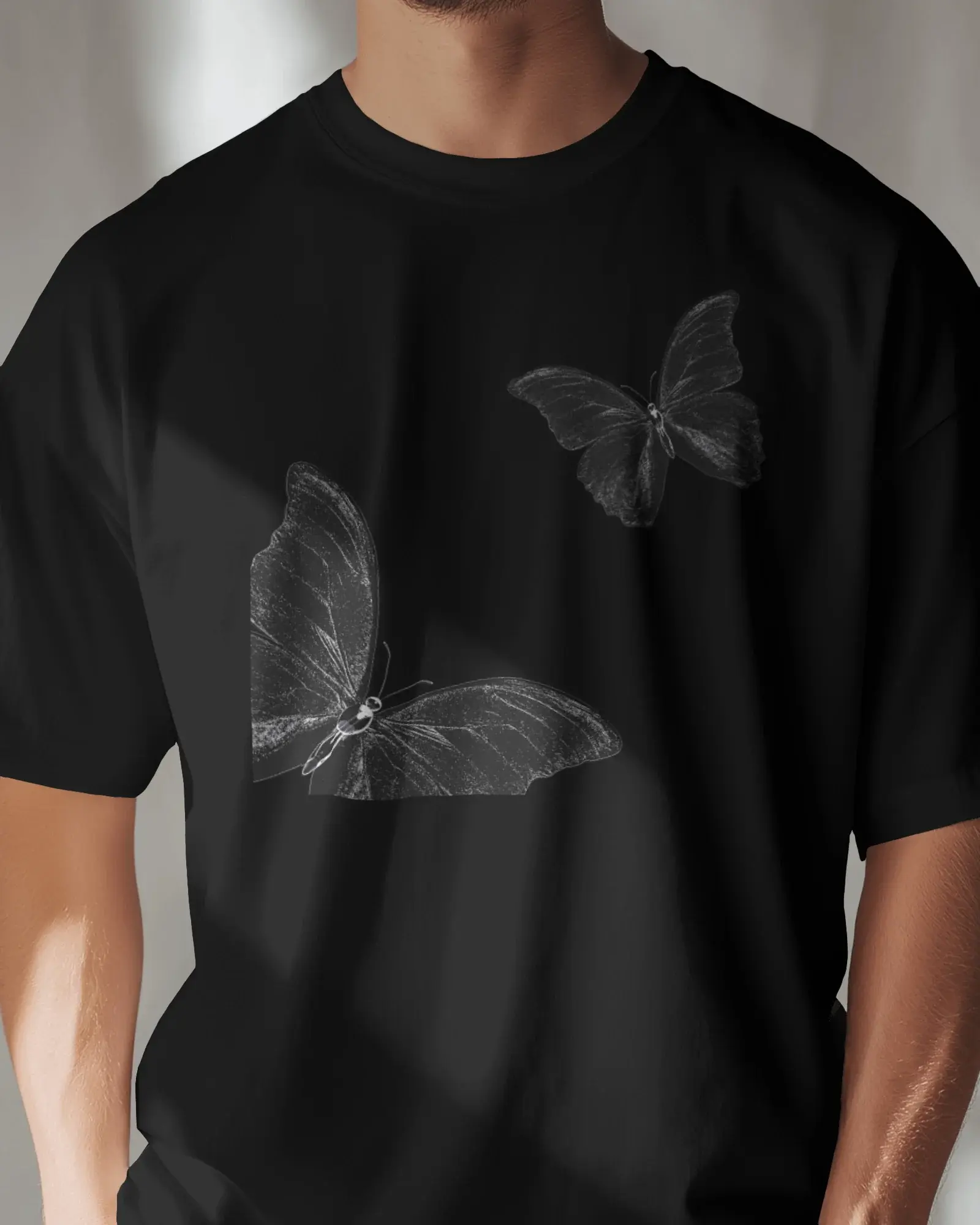 Premium Butterfly Sketch Art Regular T-Shirt | YORD Exclusive