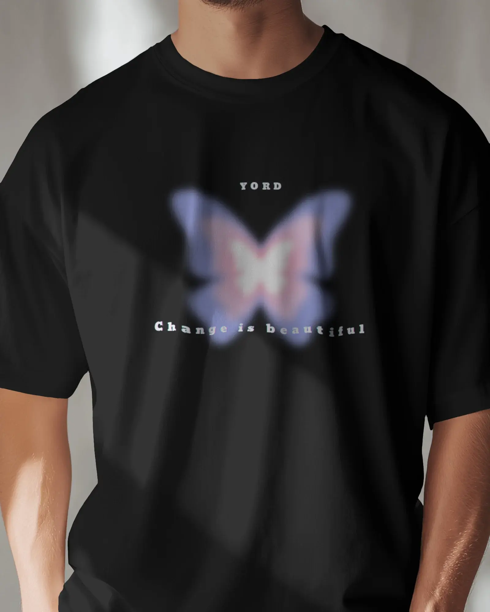 Premium YORD Butterfly 'Change is Beautiful' Regular T-Shirt