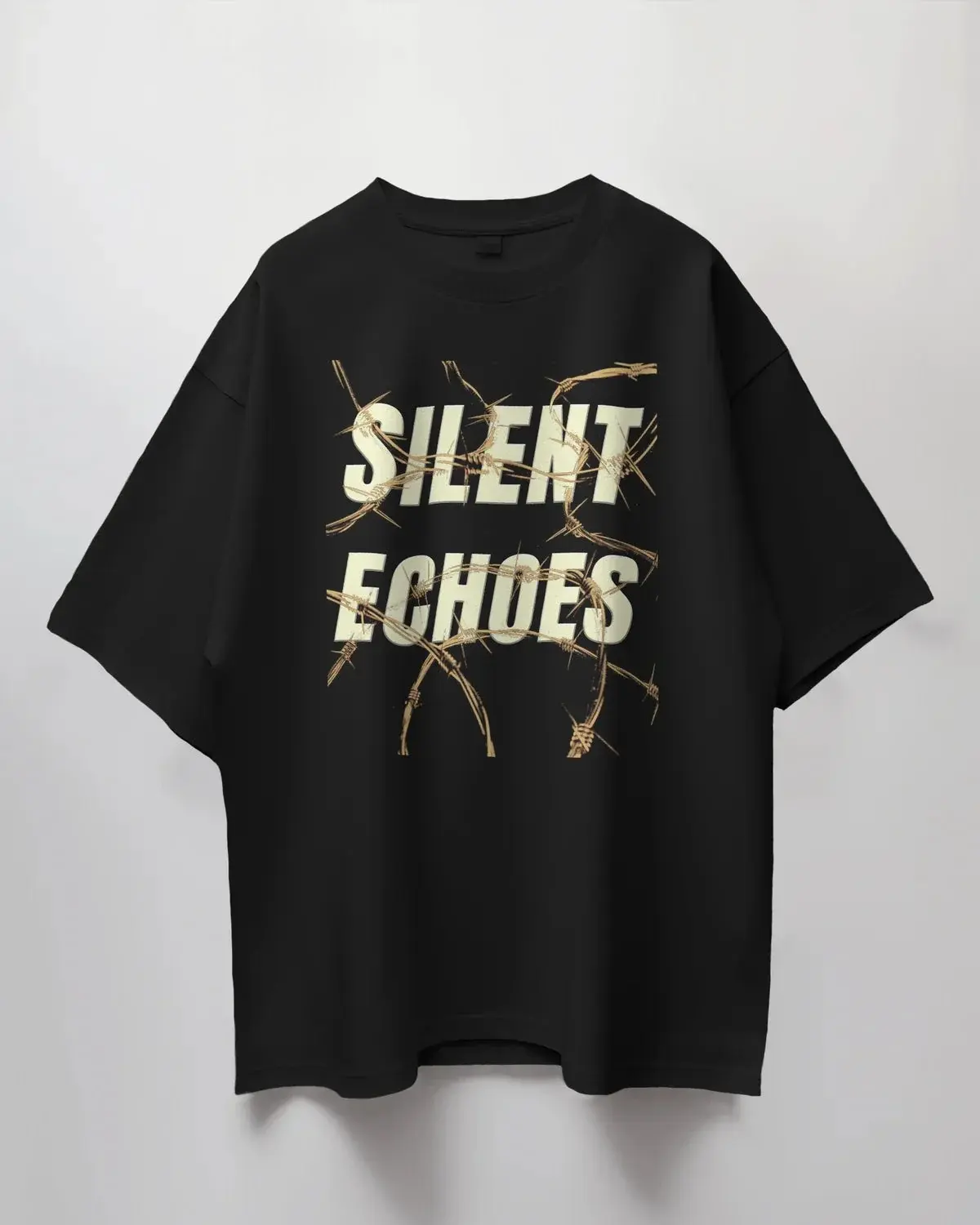 Premium Silent Echoes Barbed Wire Oversized T-shirt