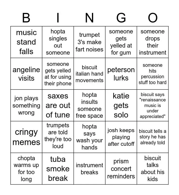Concert Bingo: What You’ll See at Every Show - YORD
